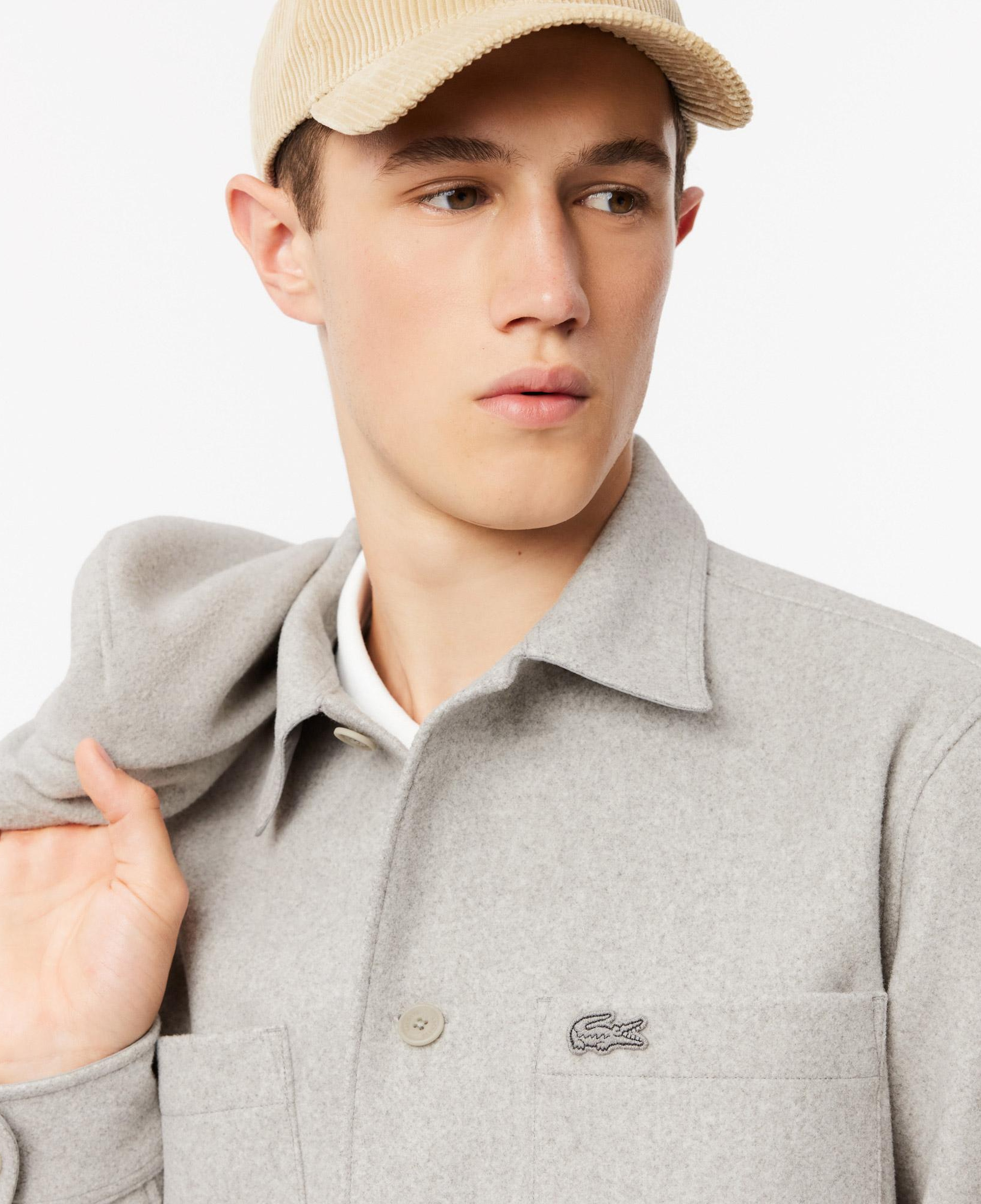 Erkek Oversize Fit Gri Gömlek