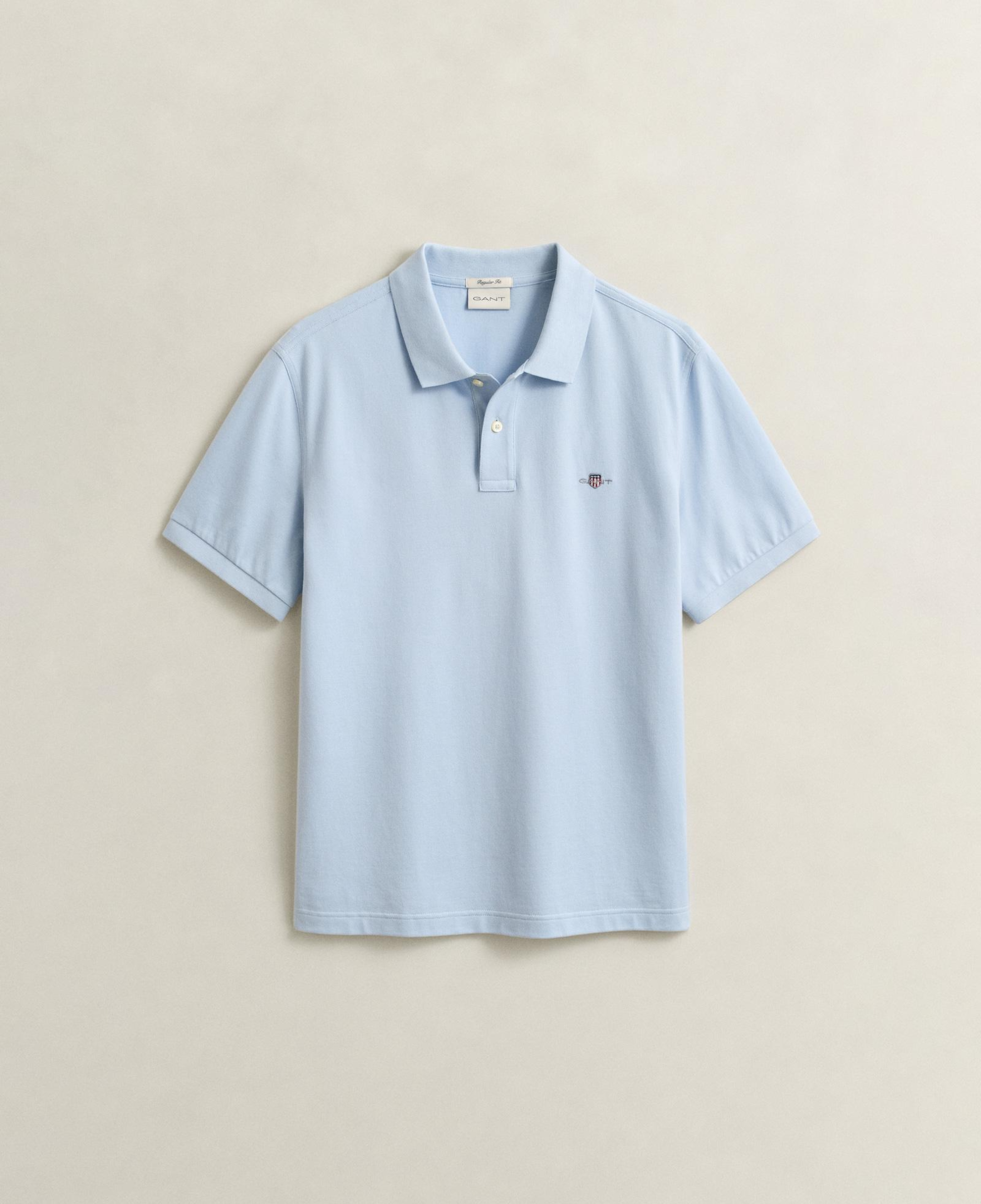 GANT Erkek Mavi Regular Fit Logolu Polo Yaka T-Shirt