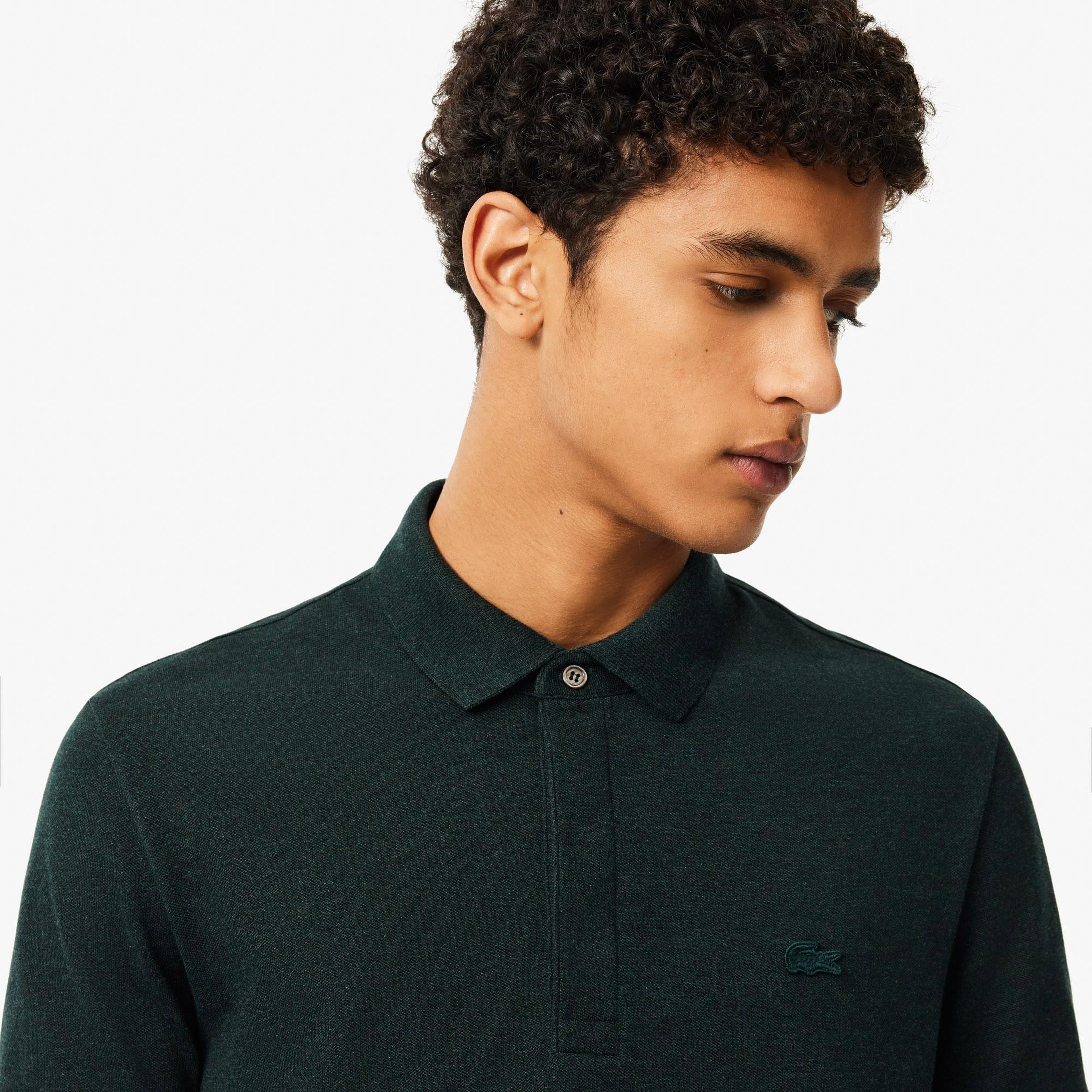 Erkek Regular Fit Koyu Yeşil Paris Polo