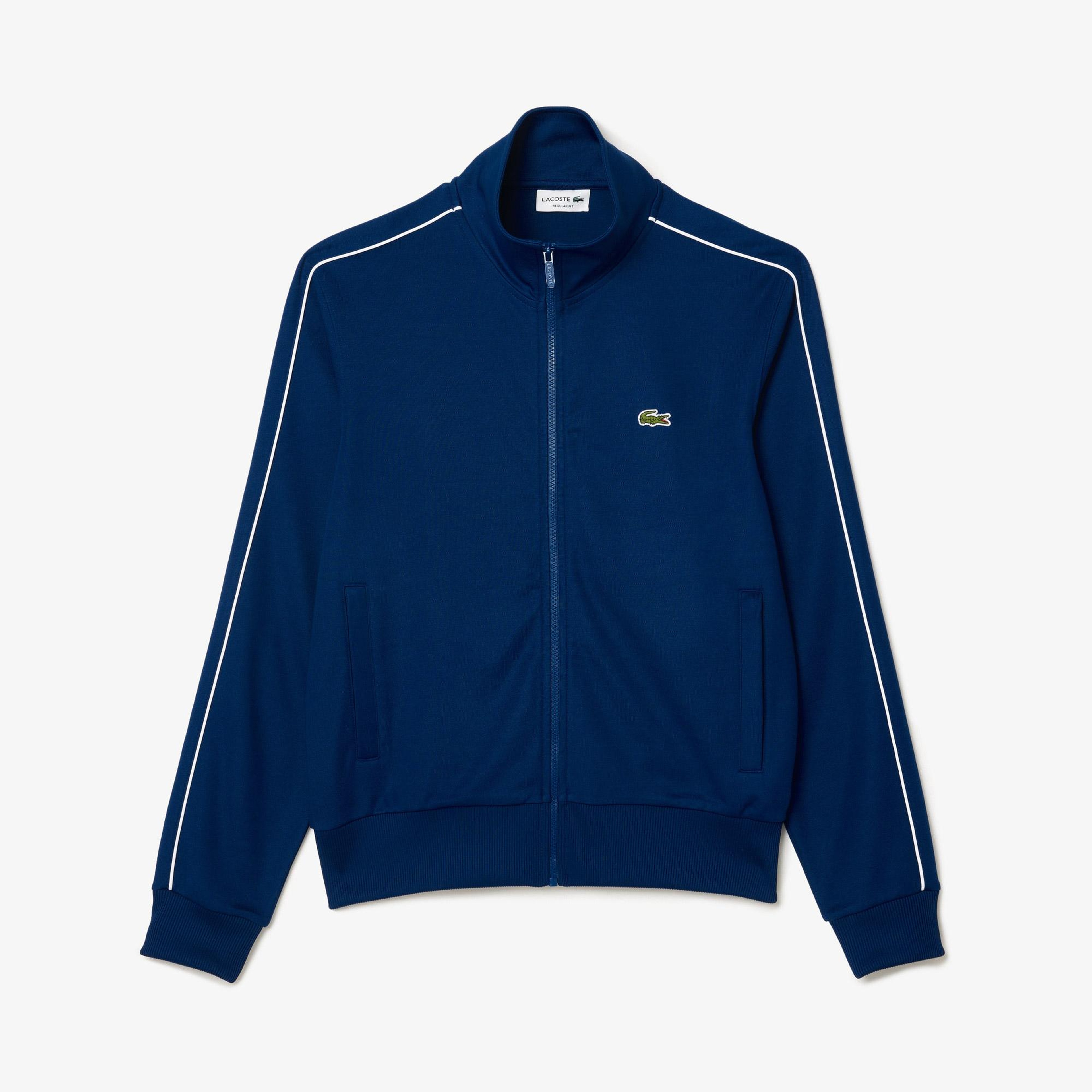 Lacoste Regular Fit Fermuarlı Erkek Mavi Sweatshirt