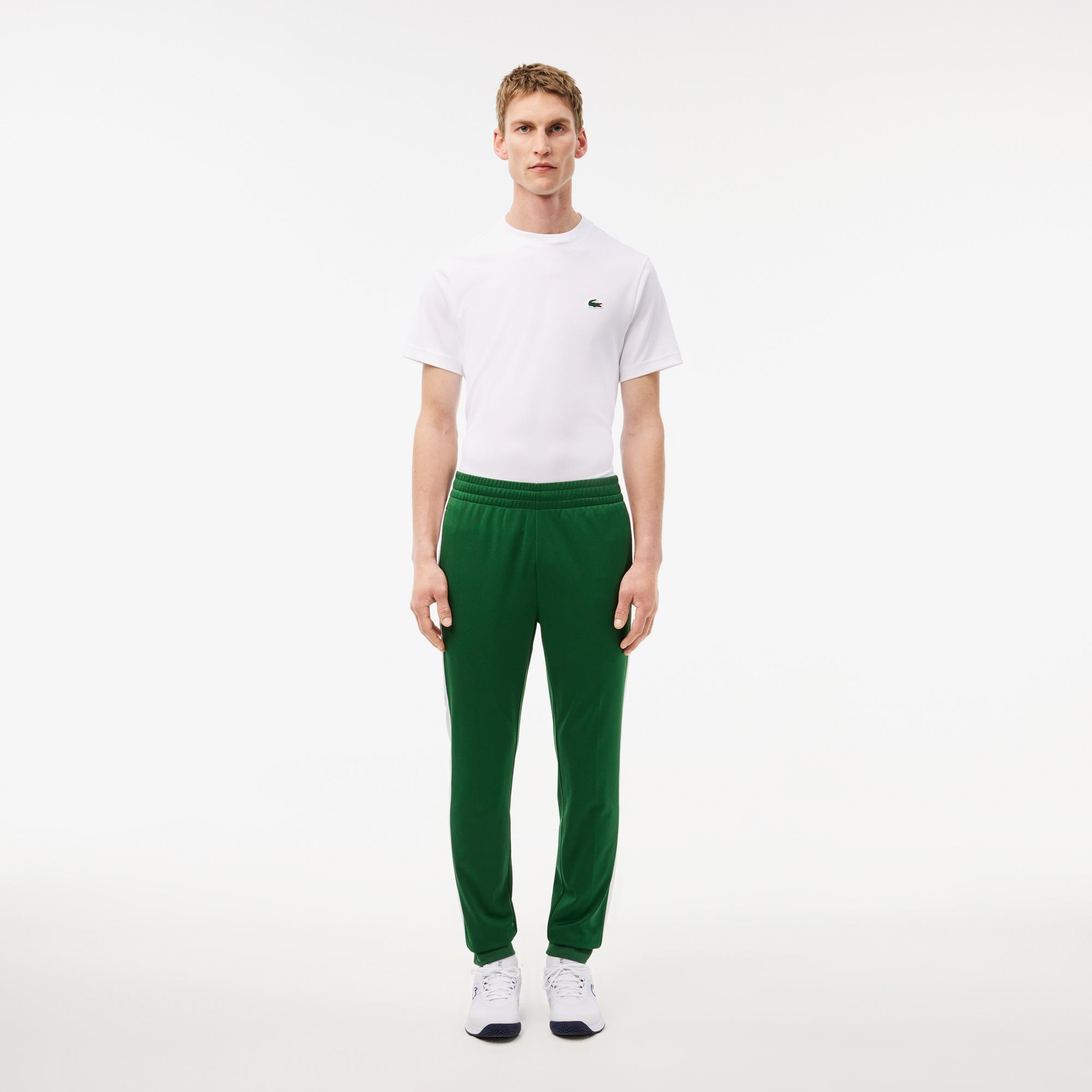 Erkek Regular Fit Baskılı Yeşil Eşofman Altı