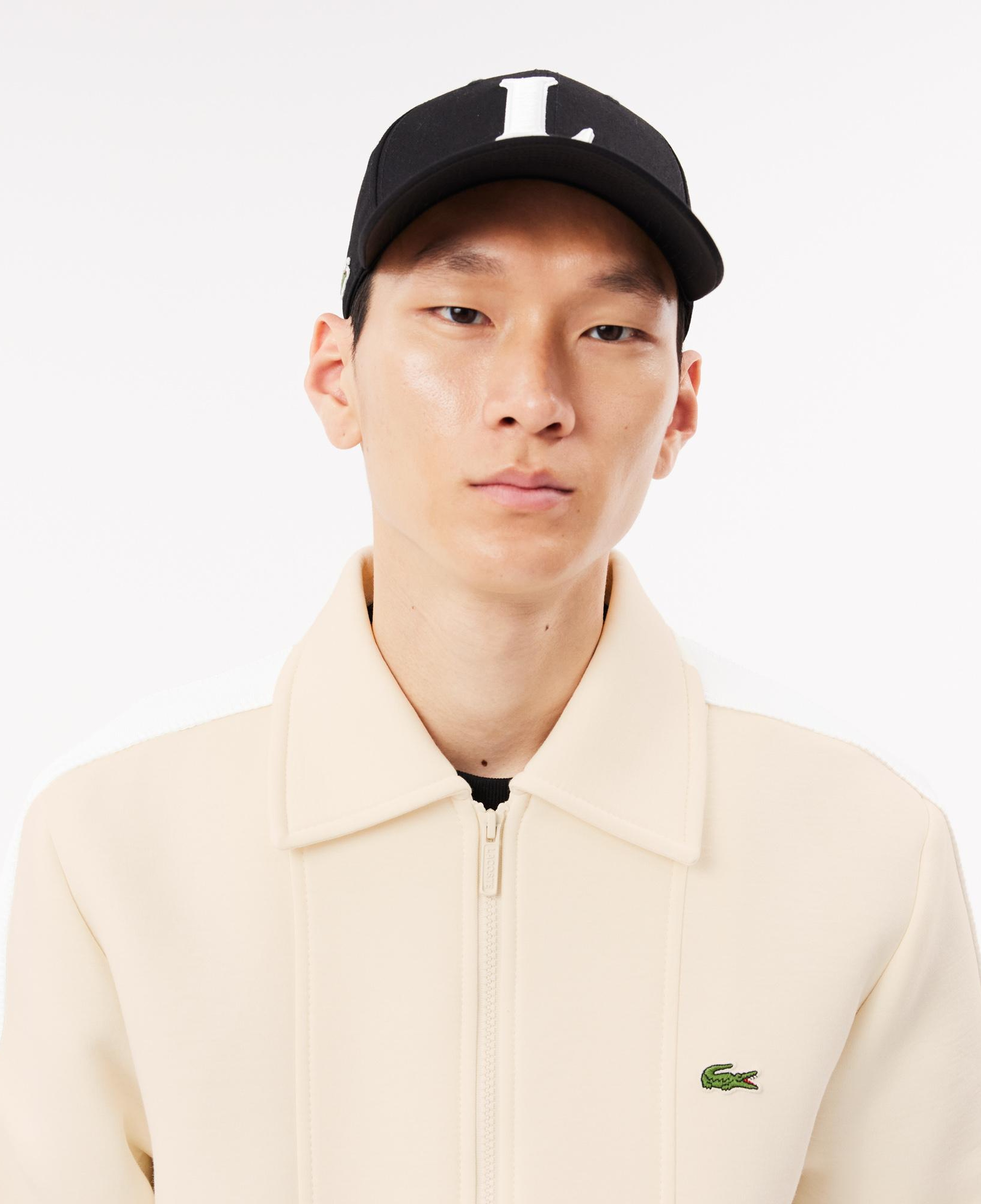 Erkek Regular Fit Fermuarlı Krem Sweatshirt