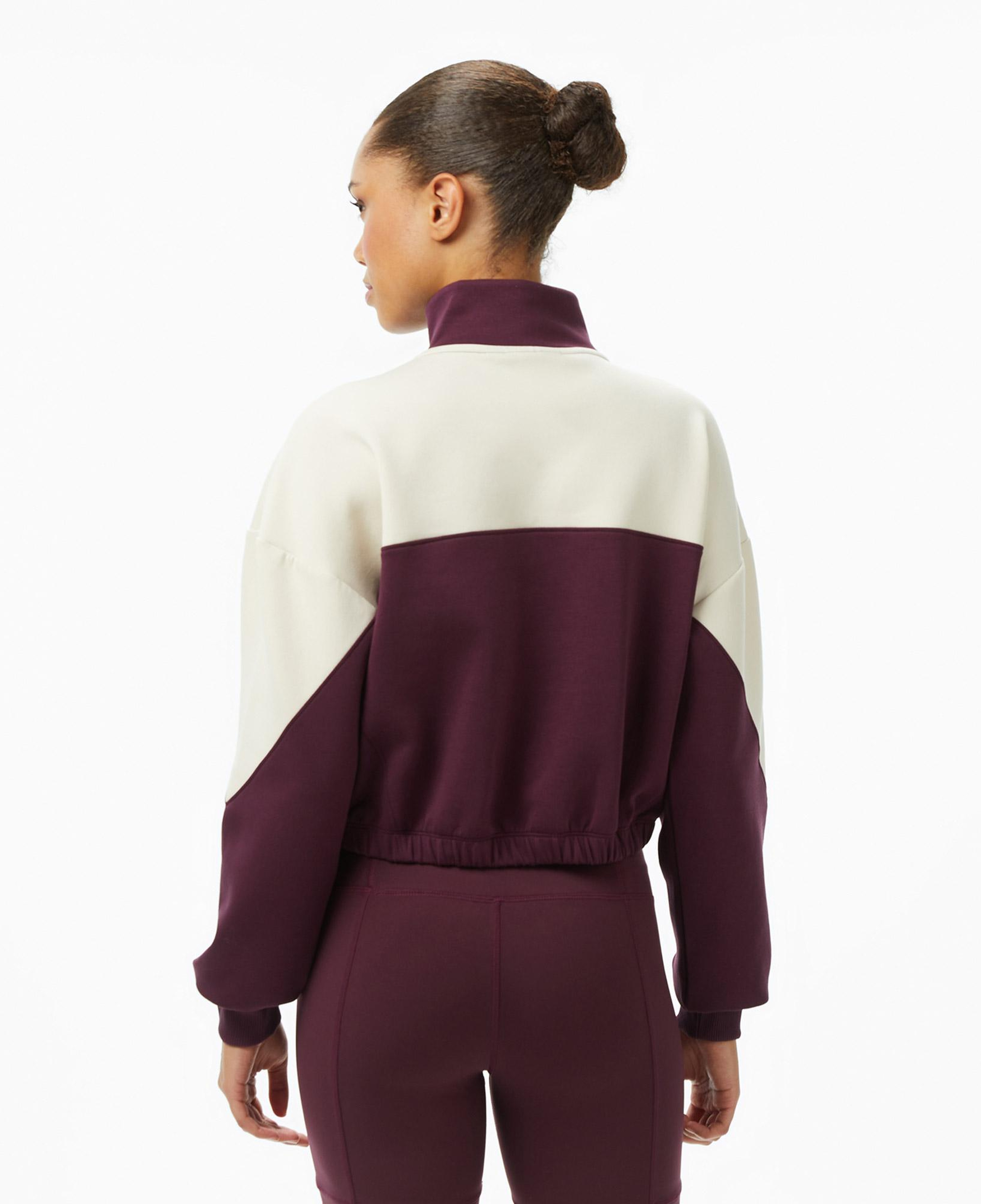 Converse Crop Kadın Bordo Sweatshirt