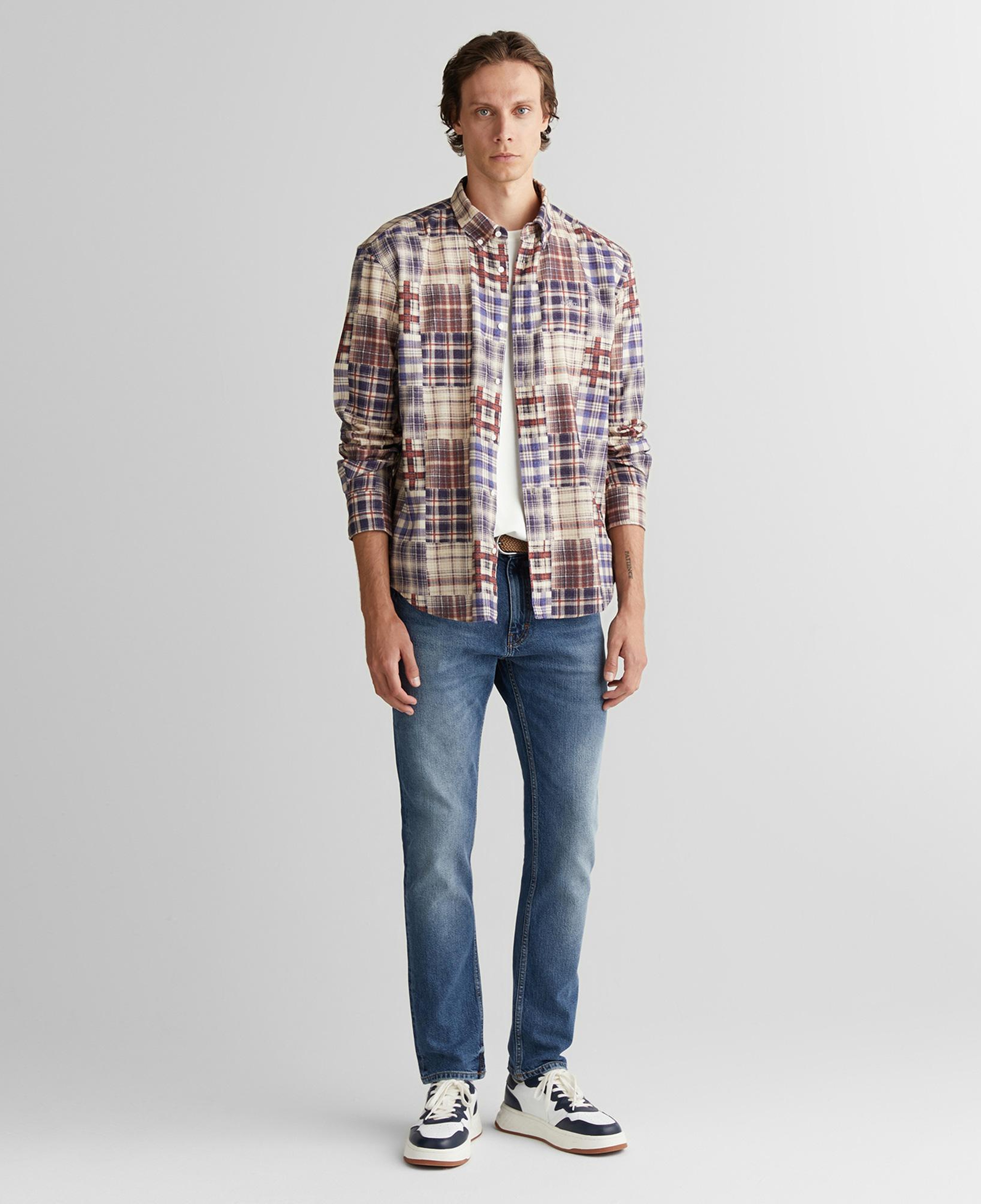 GANT Erkek Bordo Relaxed Fit Gömlek