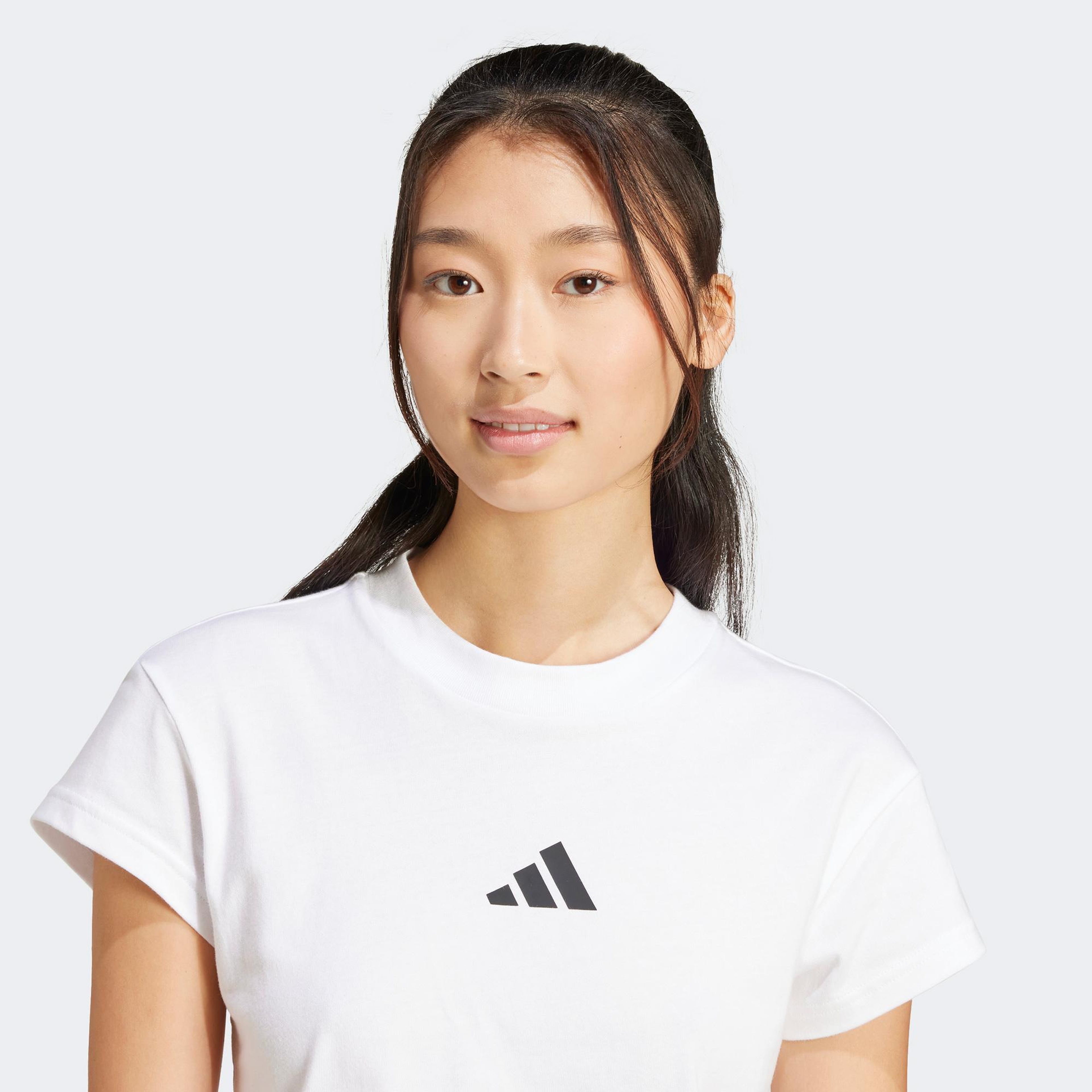 adidas Future Icons Small Logo Baby Kadın Beyaz T-Shirt