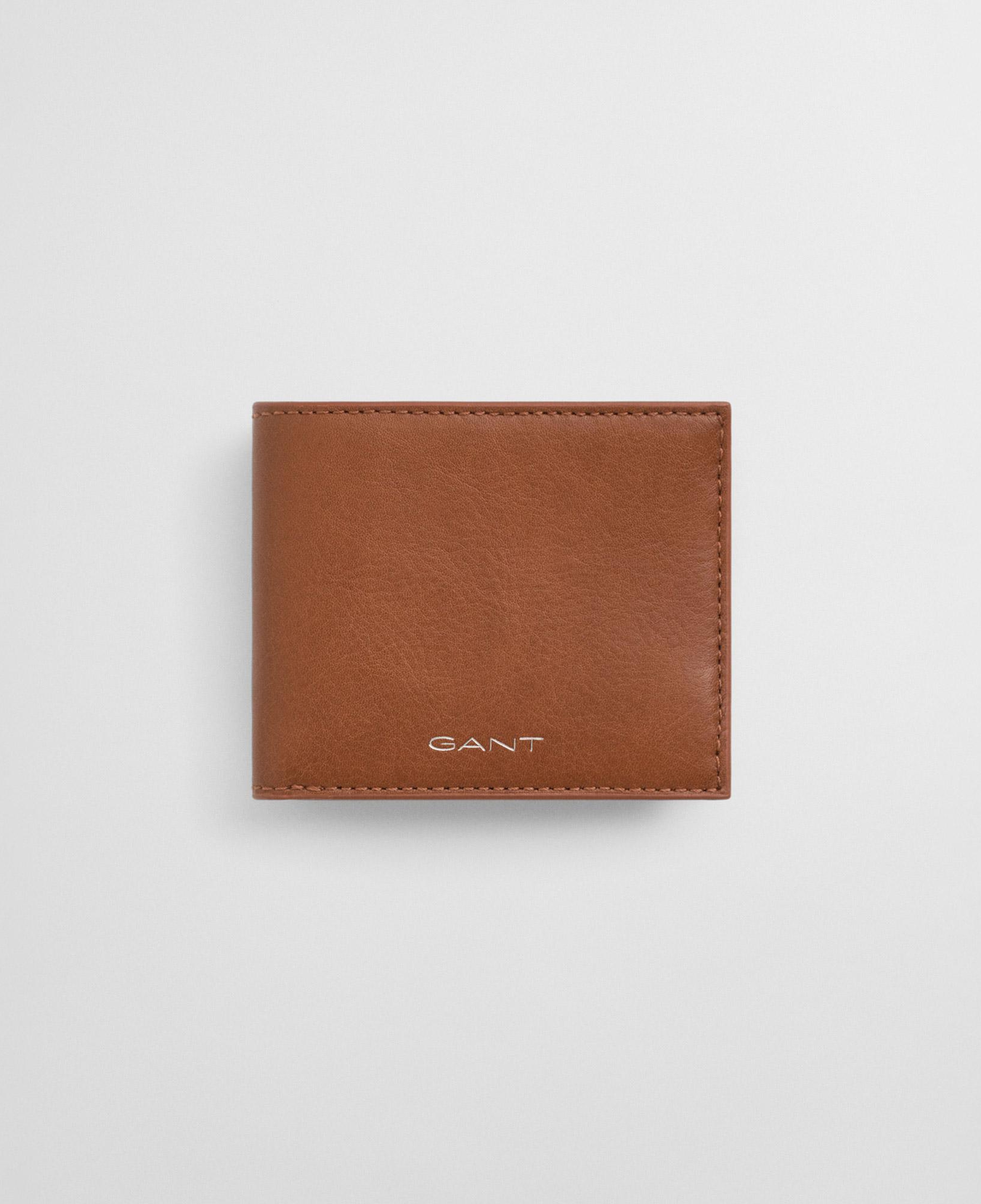 GANT Unisex Kahverengi Deri Çift Katlı Cüzdan
