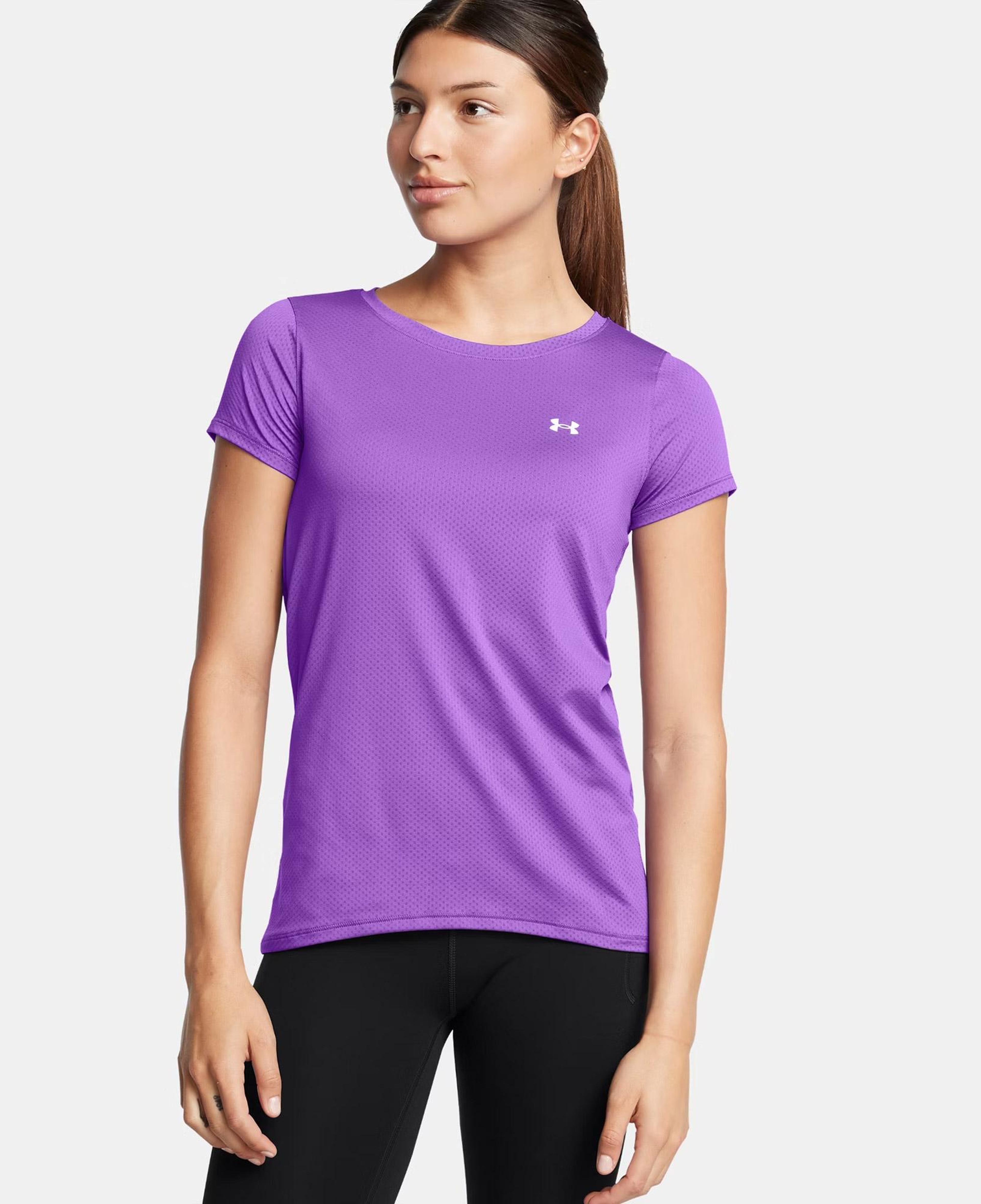 Under Armour Tech Mesh Kadın Mor Antrenman T-Shirt