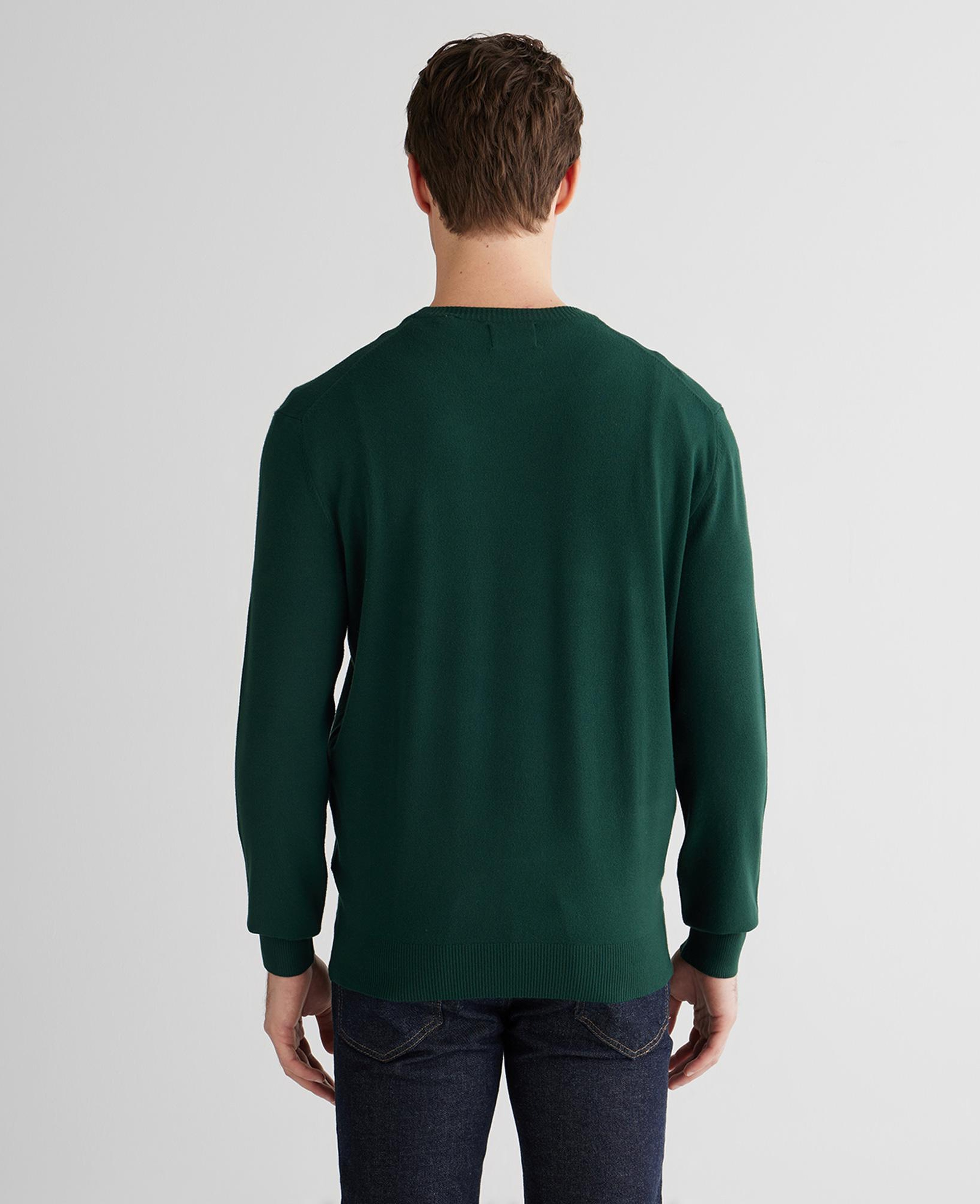 GANT Erkek Yeşil Standart Fit Bisiklet Yaka Triko