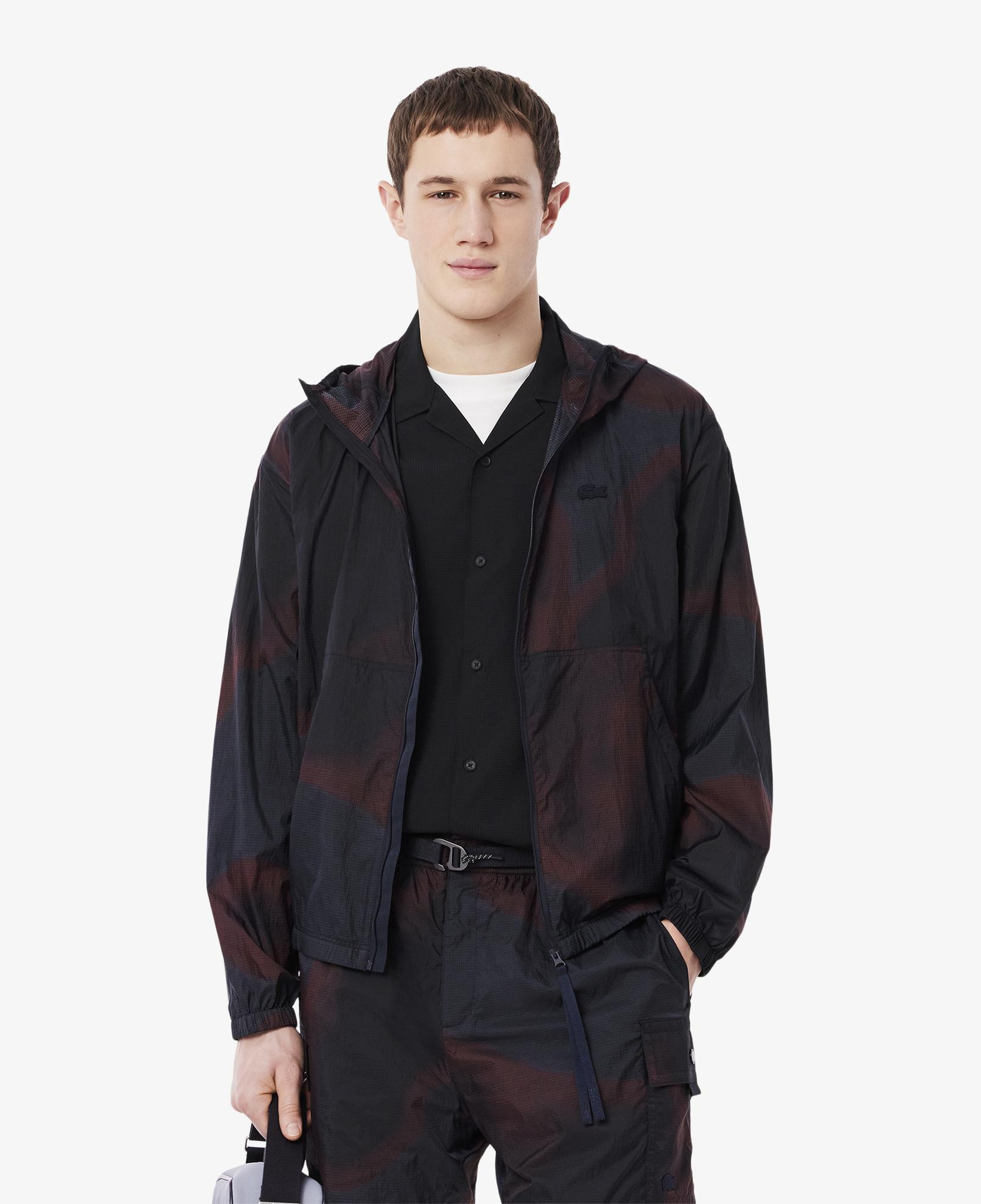Lacoste Ripstop Naylon Erkek Bordo Ceket