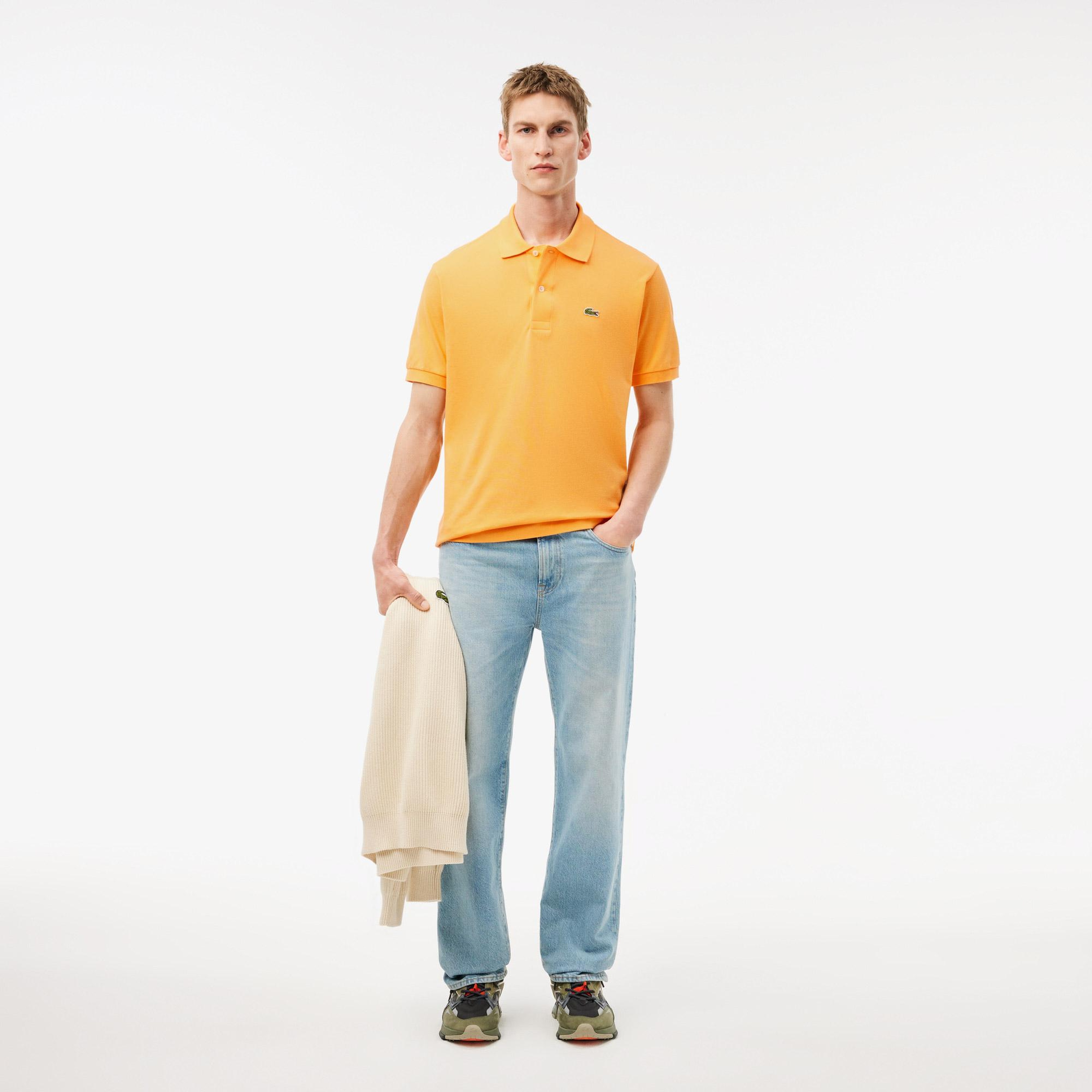 L.12.12 Erkek Classic Fit Turuncu Polo