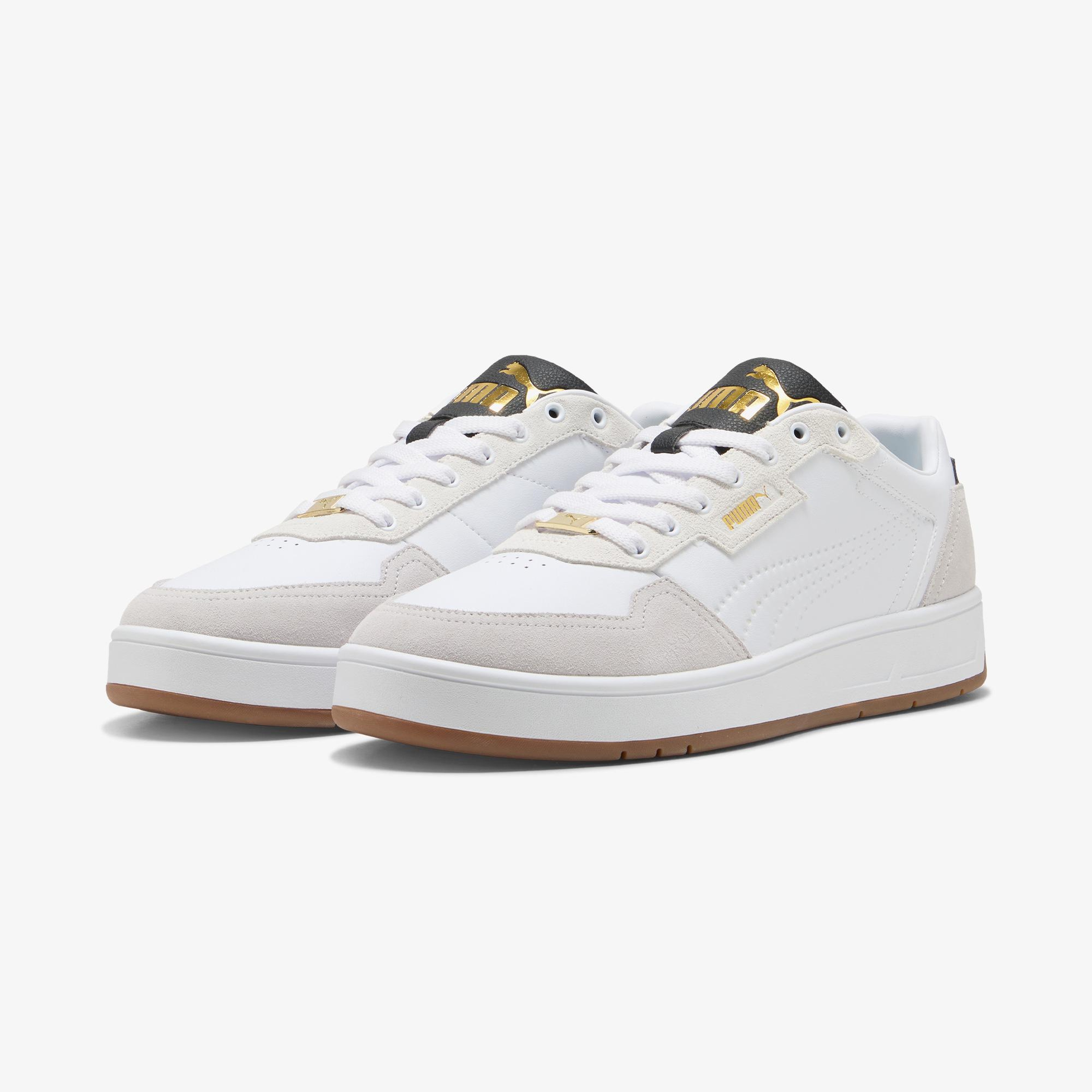 Puma Court Classic Lux Erkek Beyaz Spor Ayakkabı