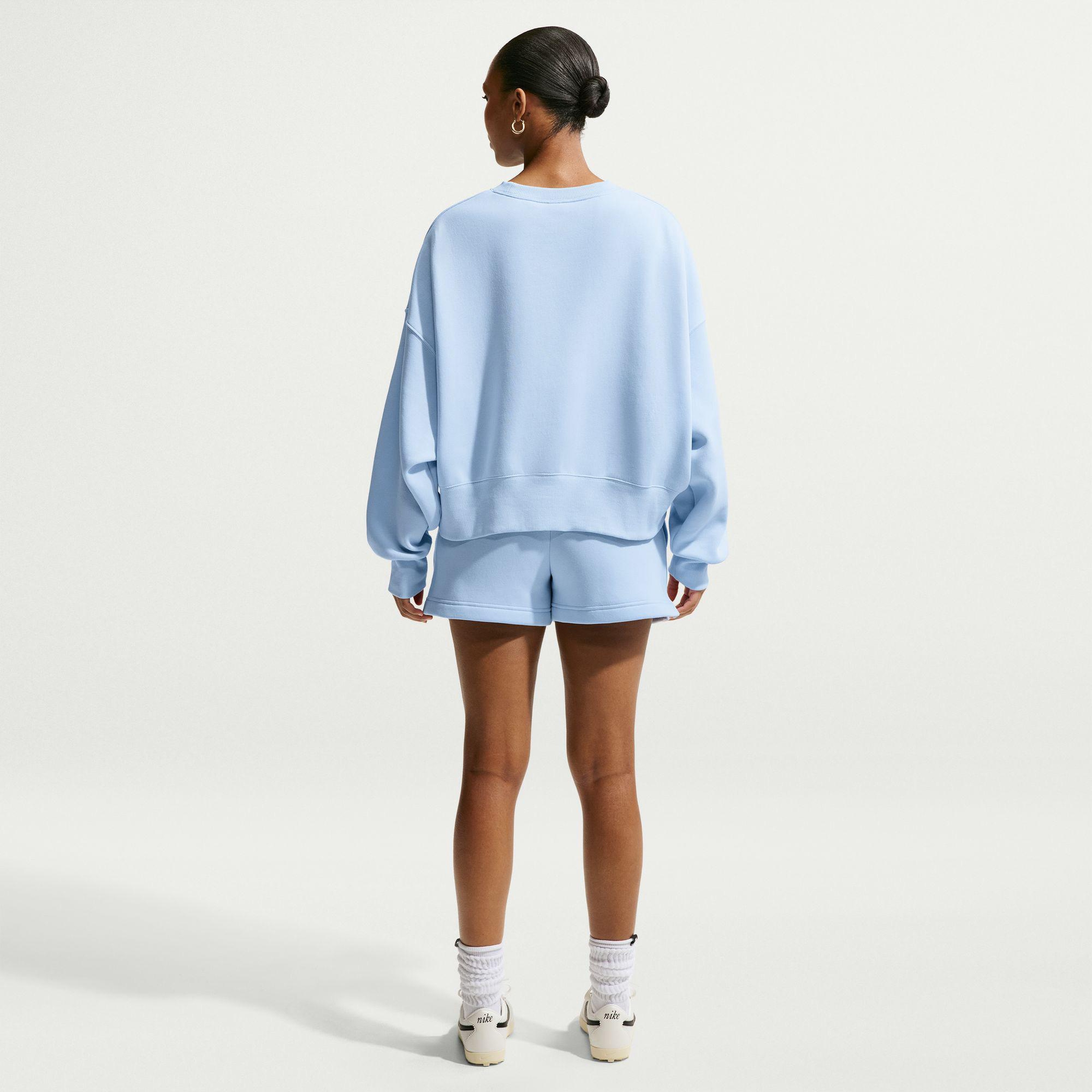 Nike Sportswear Phoenix Fleece 10 cm Kadın Mavi Şort