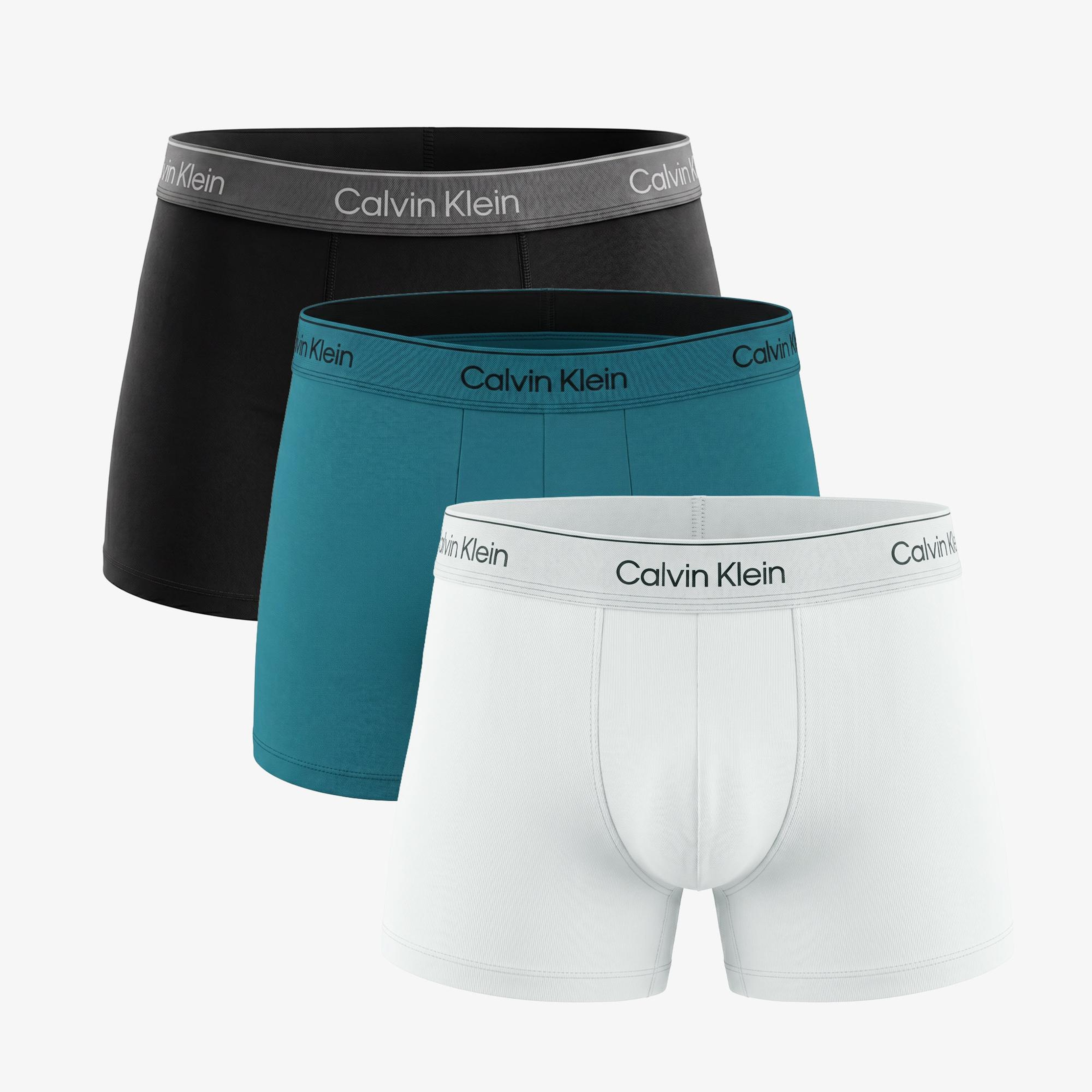 Calvin Klein Trunk 3'lü Erkek Yeşil Boxer