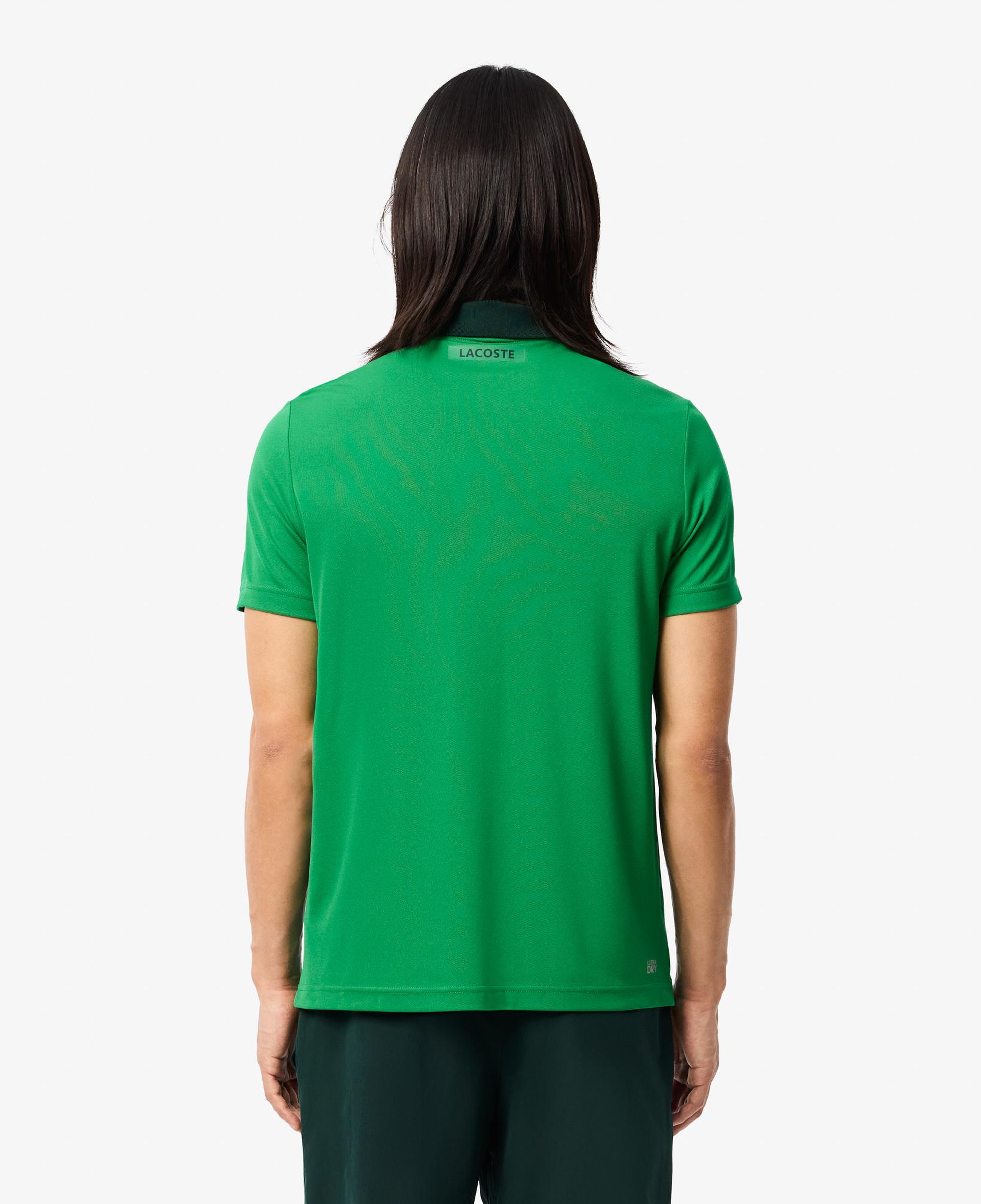 Erkek Regular Fit Baskılı Yeşil Polo