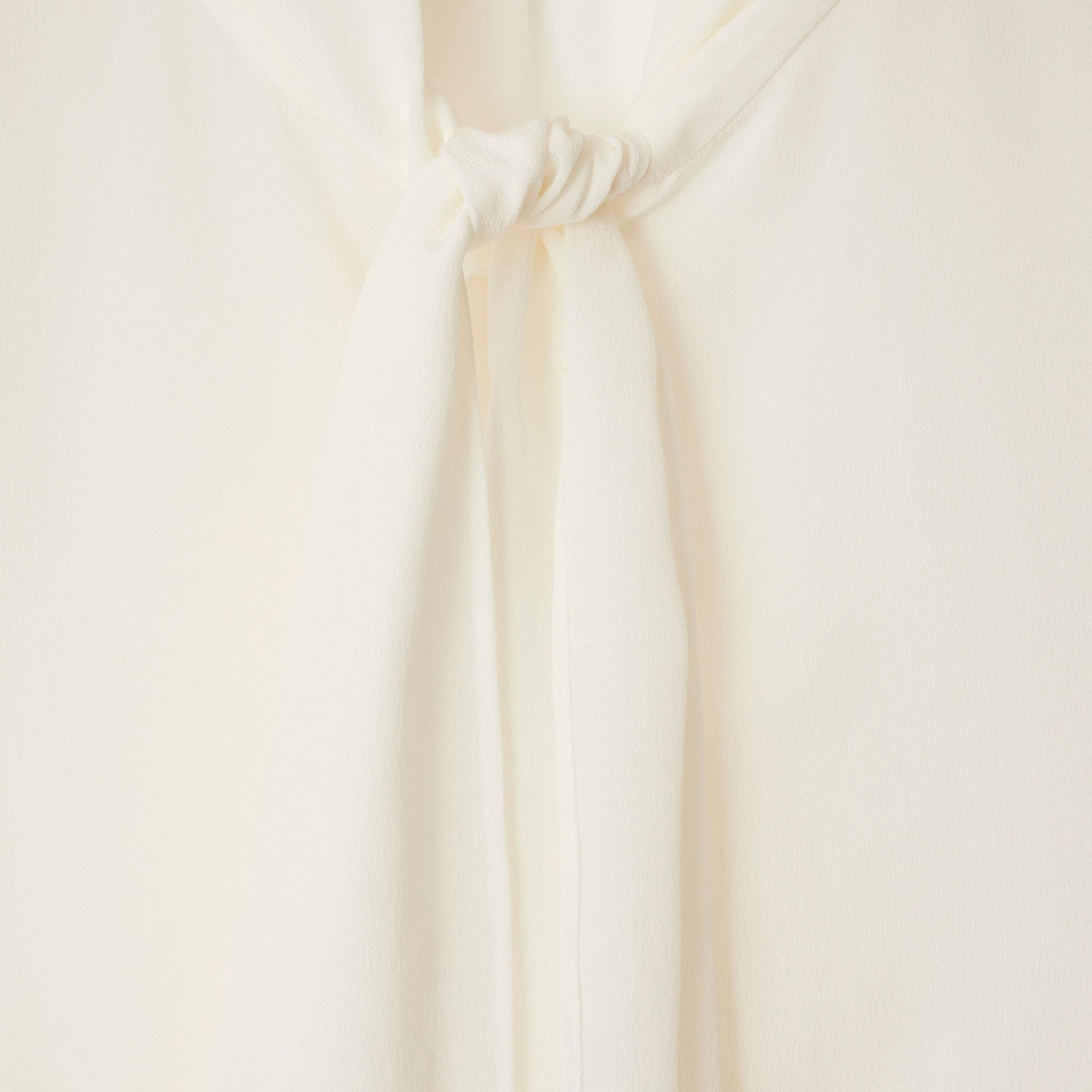 Burberry Ros Silk Blouse Kadın Beyaz Gömlek