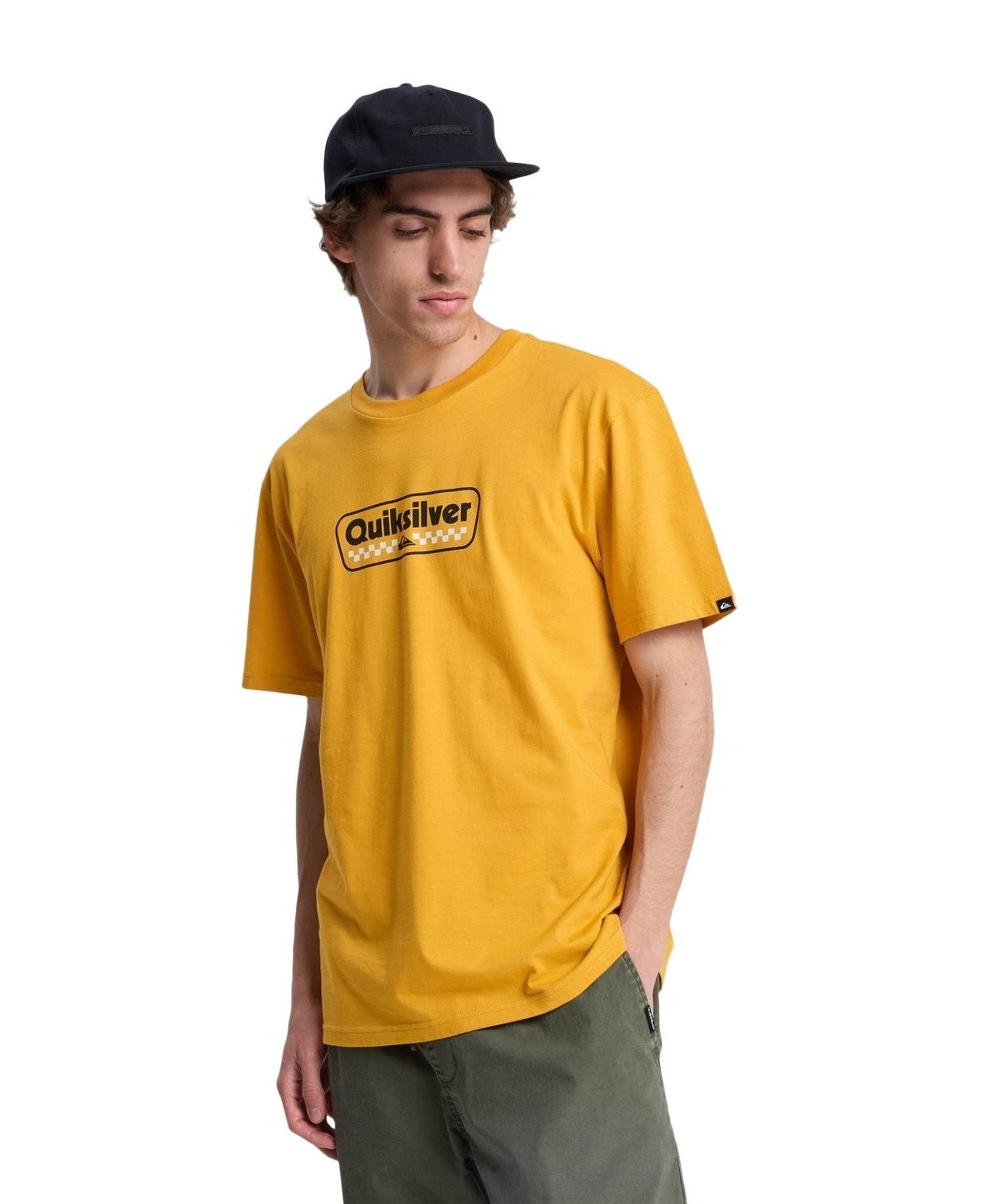 Quiksilver Ev Starting Gri Erkek Turuncu Tişört
