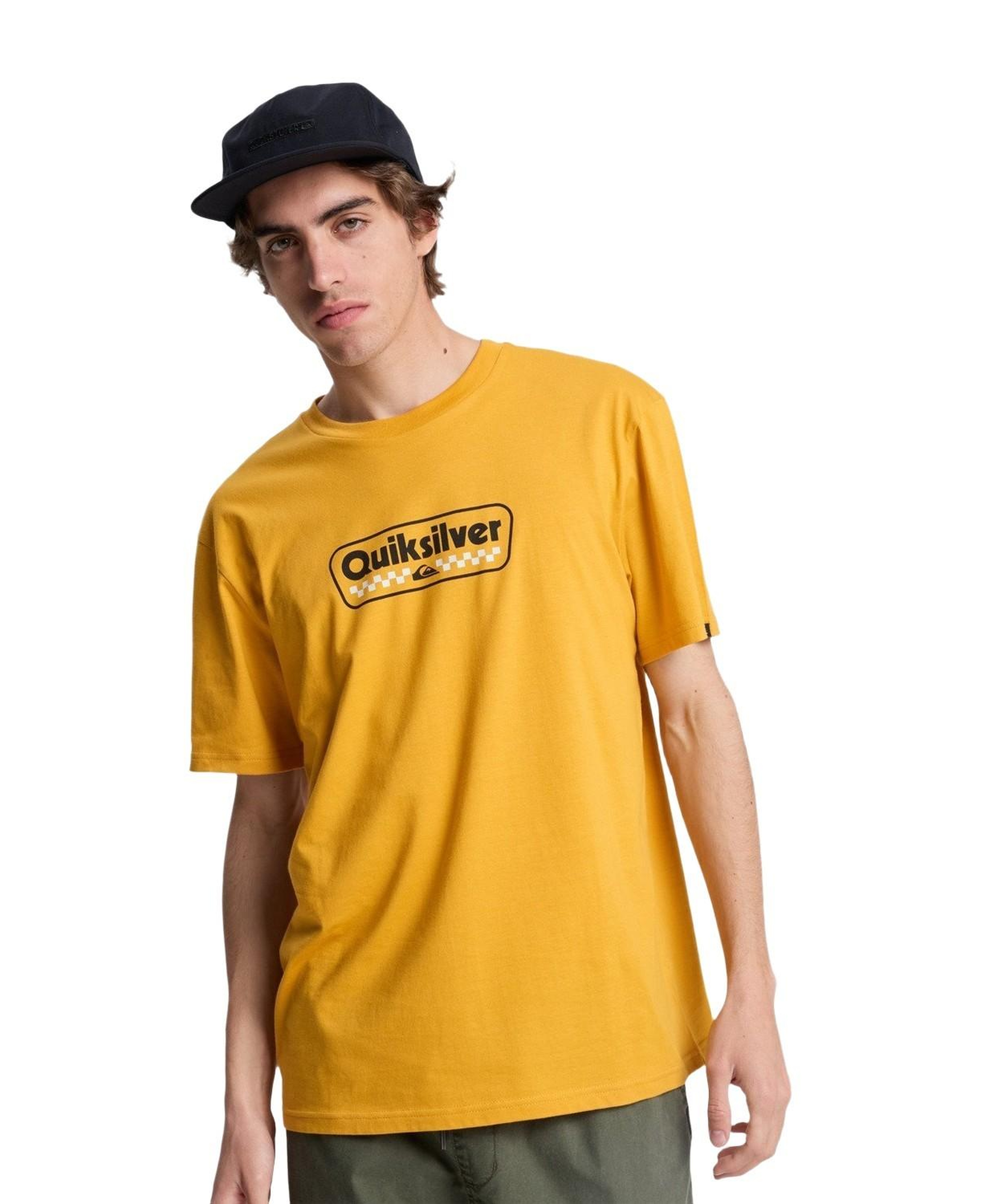 Quiksilver Ev Starting Gri Erkek Turuncu Tişört