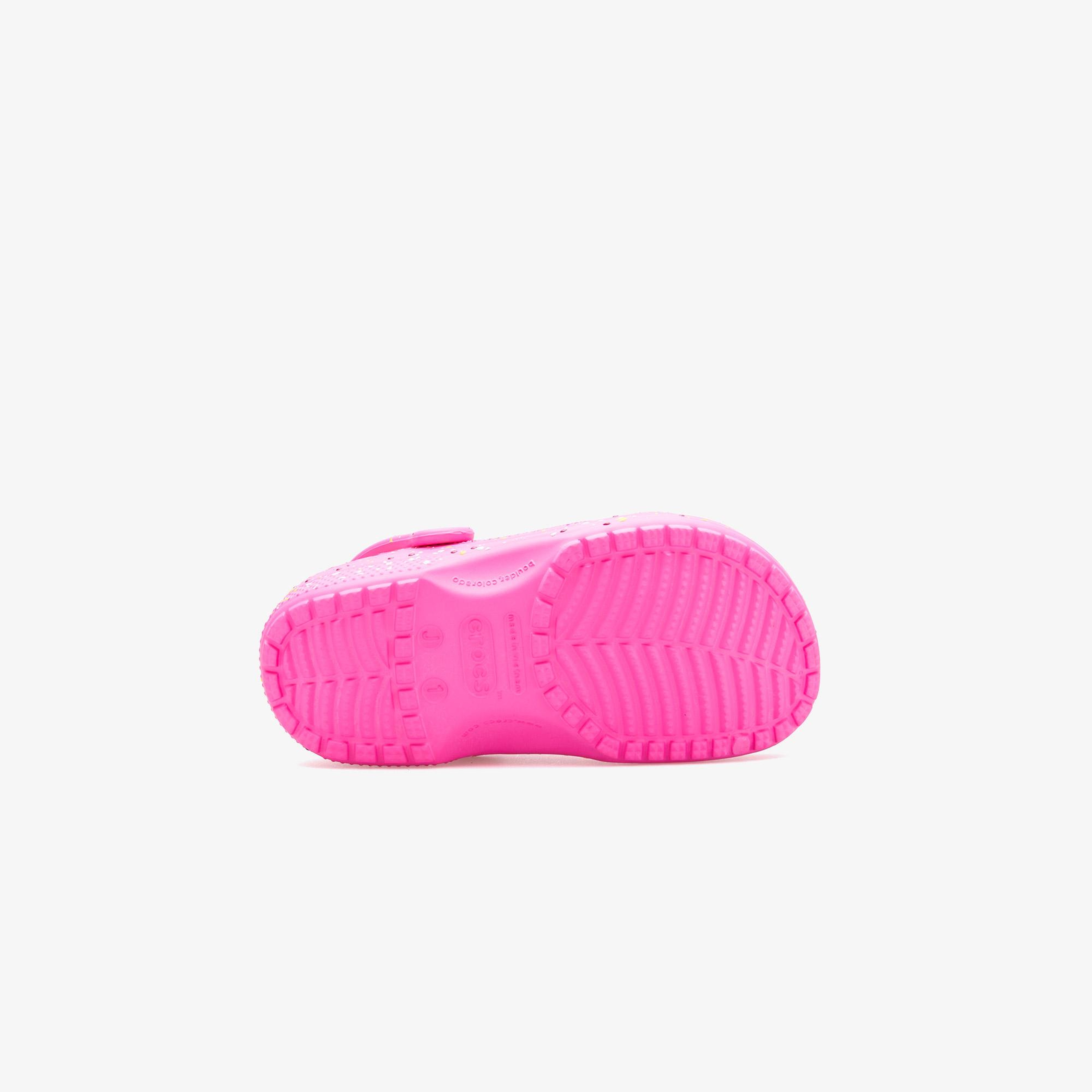 Crocs Classic Paint Splatter Clog Çocuk Pembe Terlik