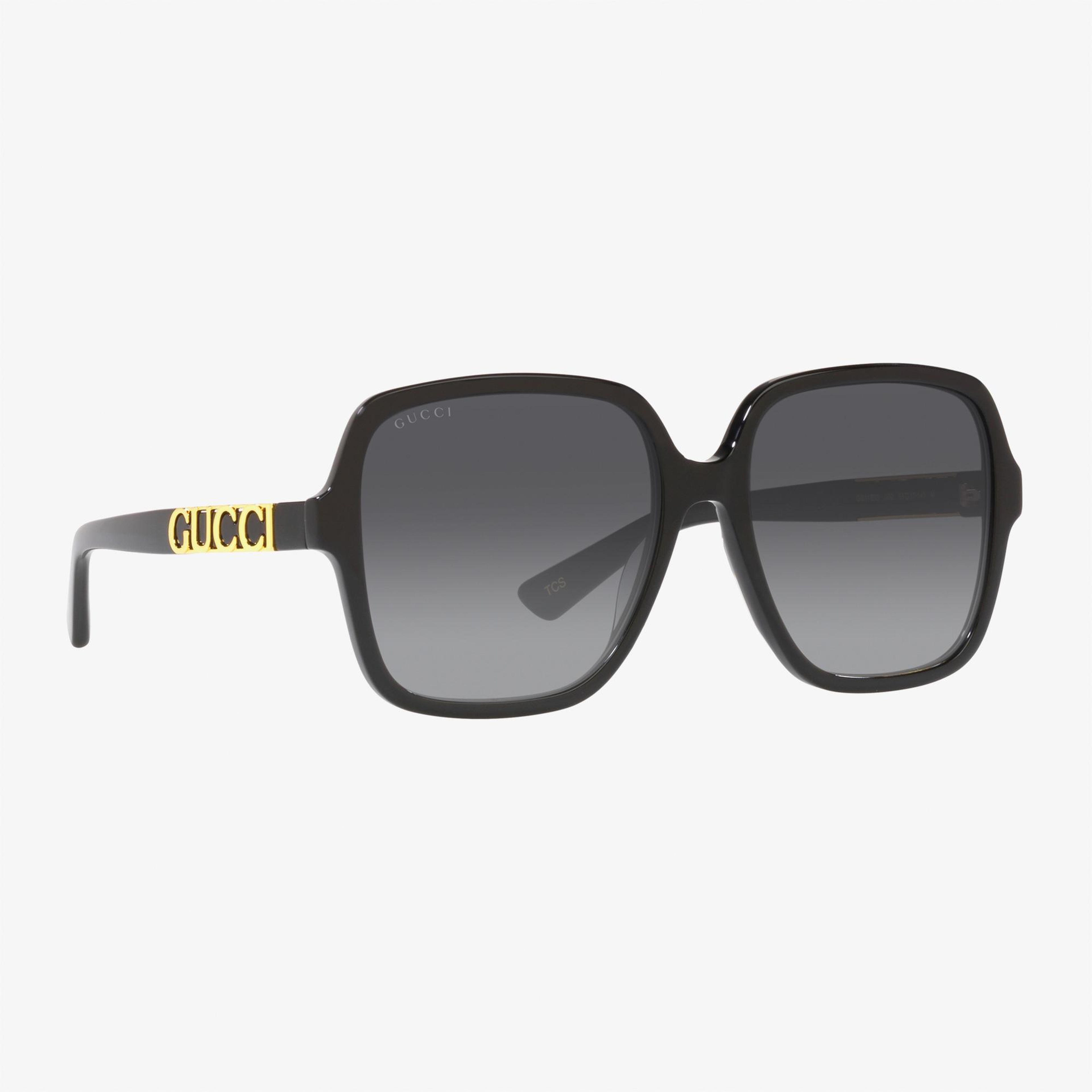 Gucci Rectangle Siyah Güneş Gözlüğü