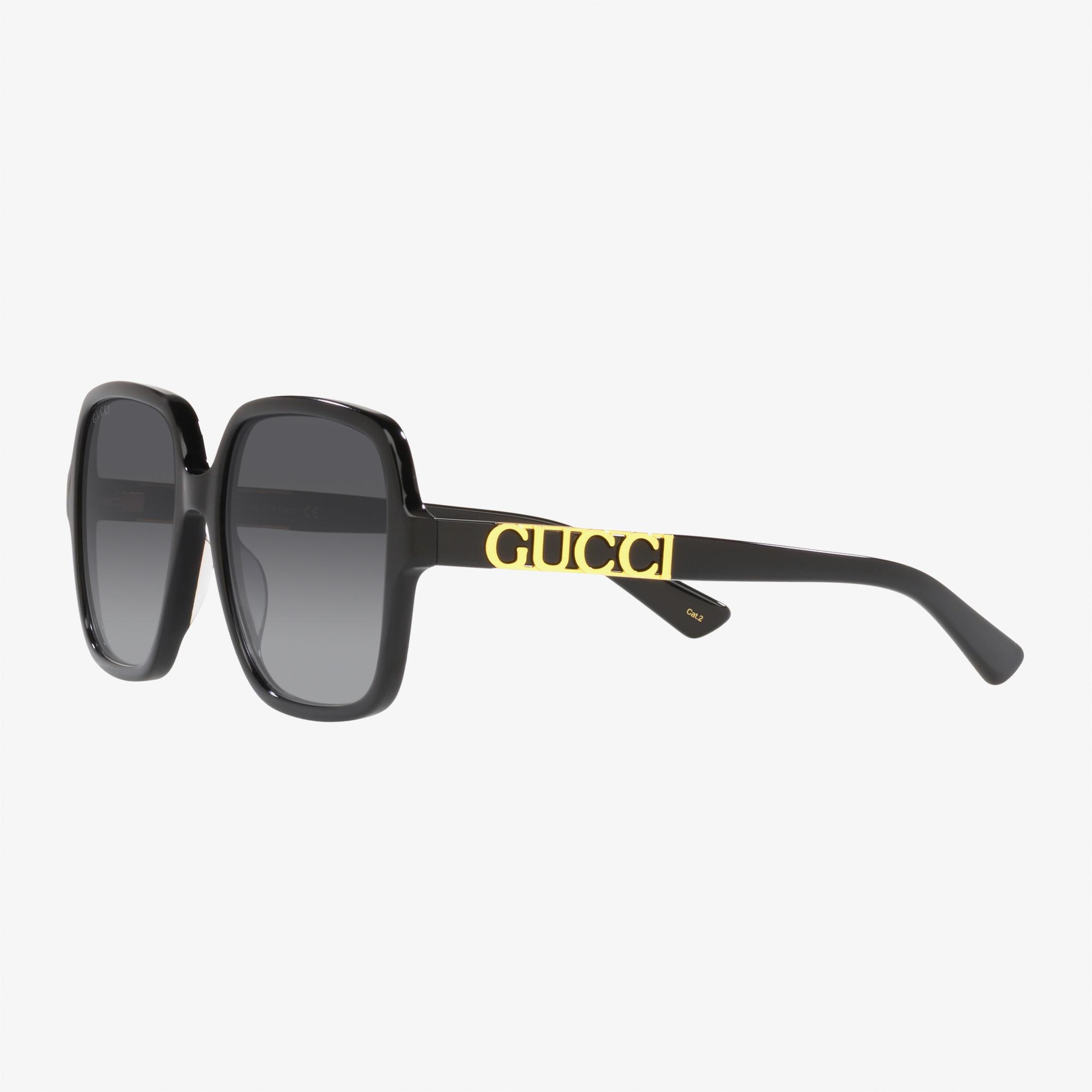 Gucci Rectangle Siyah Güneş Gözlüğü