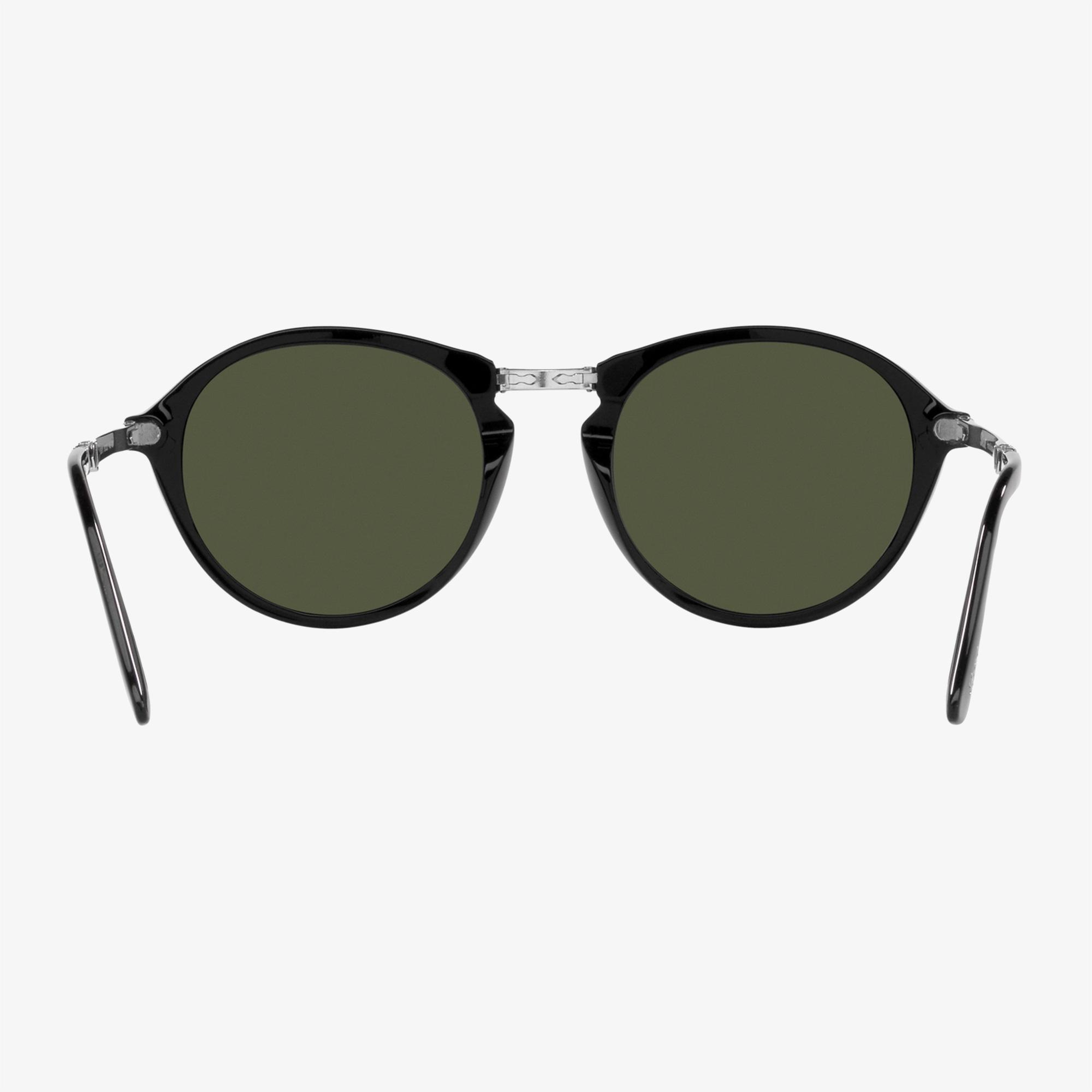 PERSOL Asetat Unisex Siyah Güneş Gözlüğü