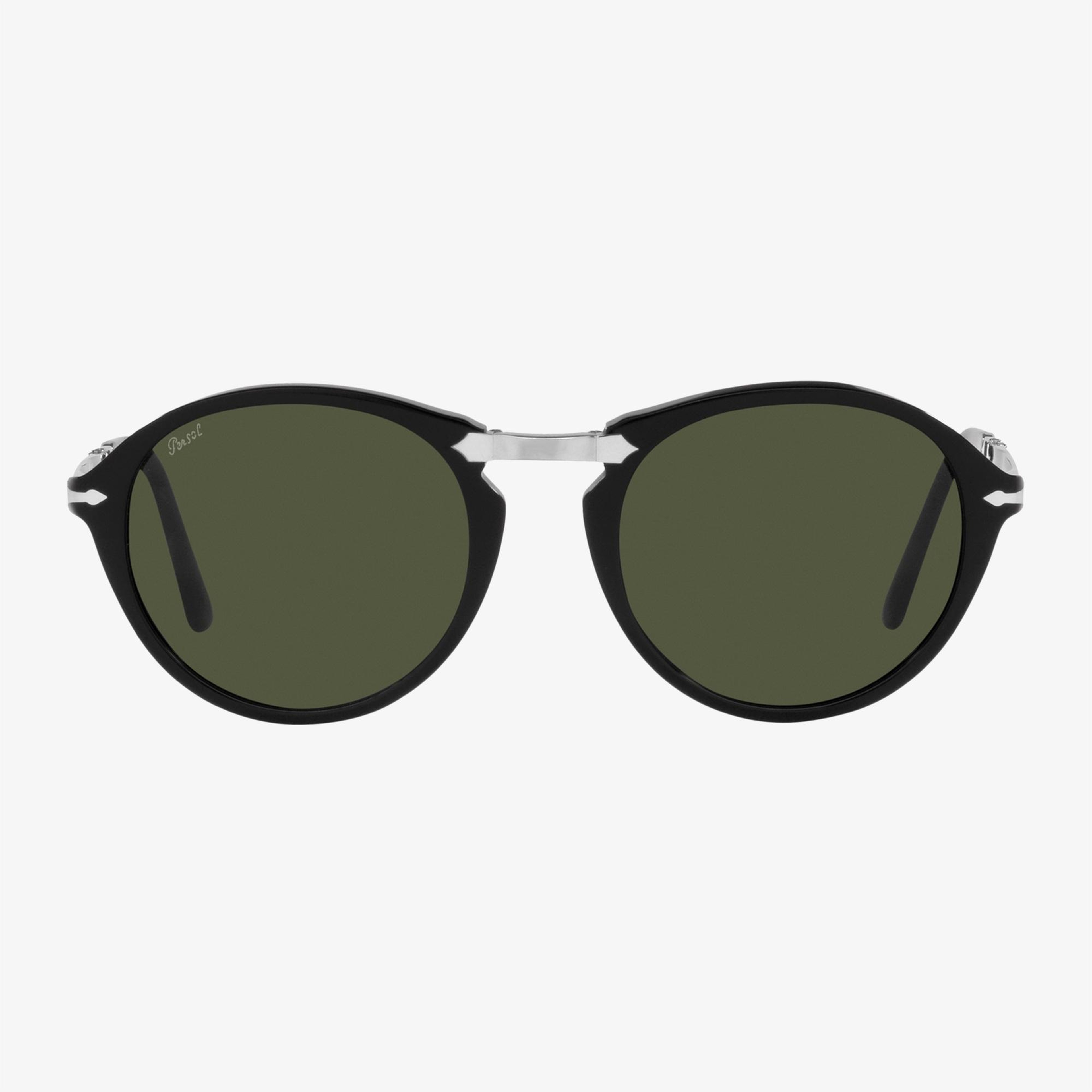 PERSOL Asetat Unisex Siyah Güneş Gözlüğü