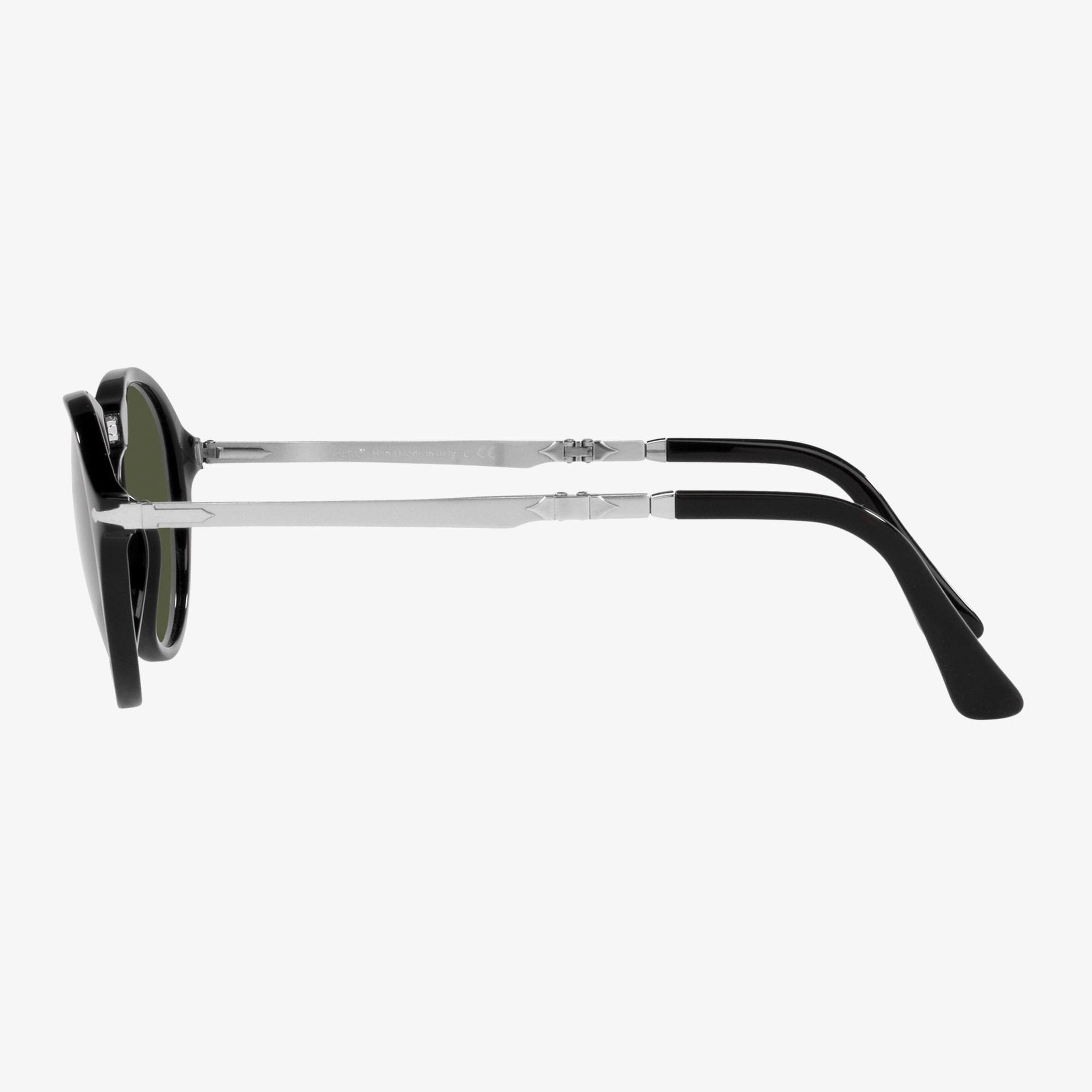 PERSOL Asetat Unisex Siyah Güneş Gözlüğü