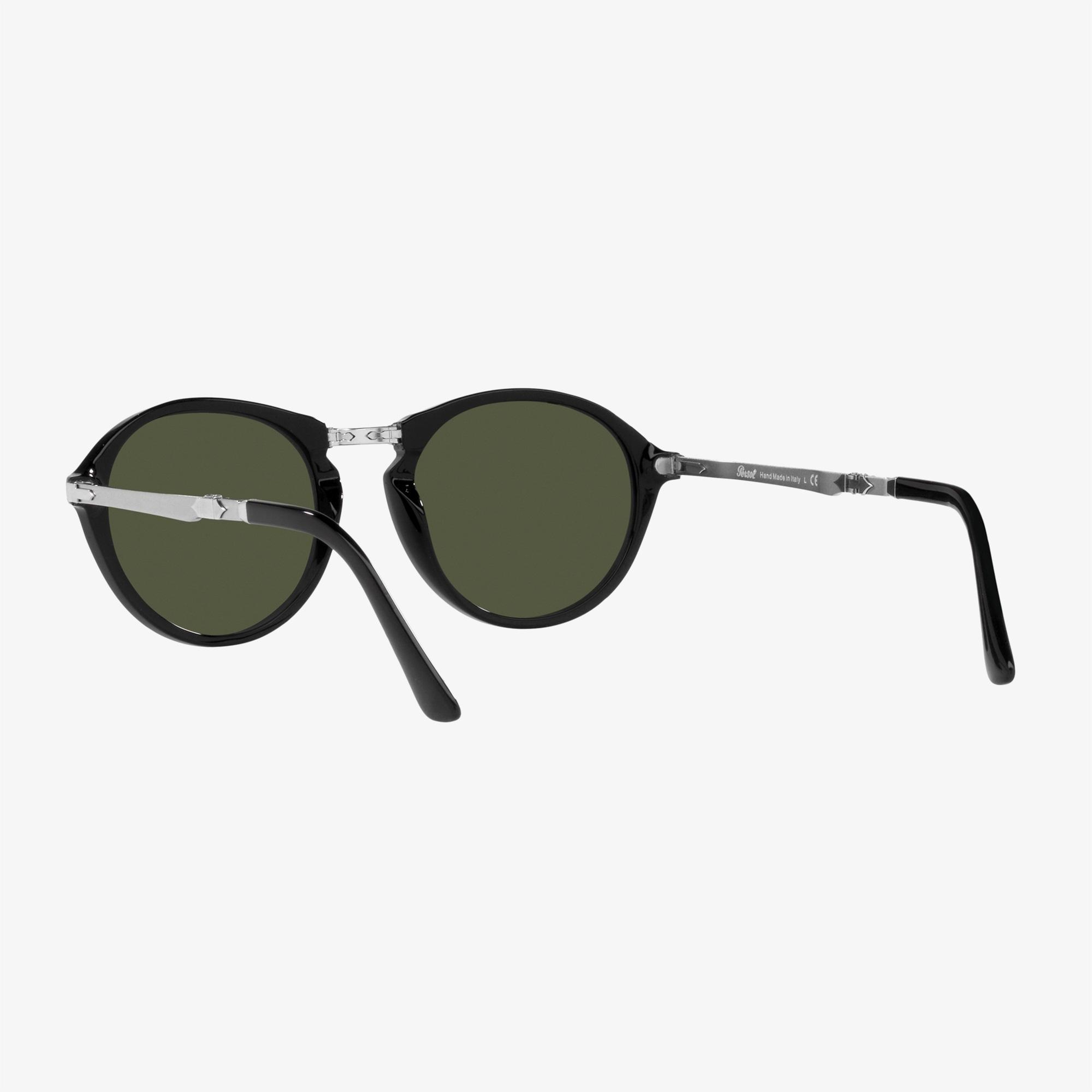 PERSOL Asetat Unisex Siyah Güneş Gözlüğü