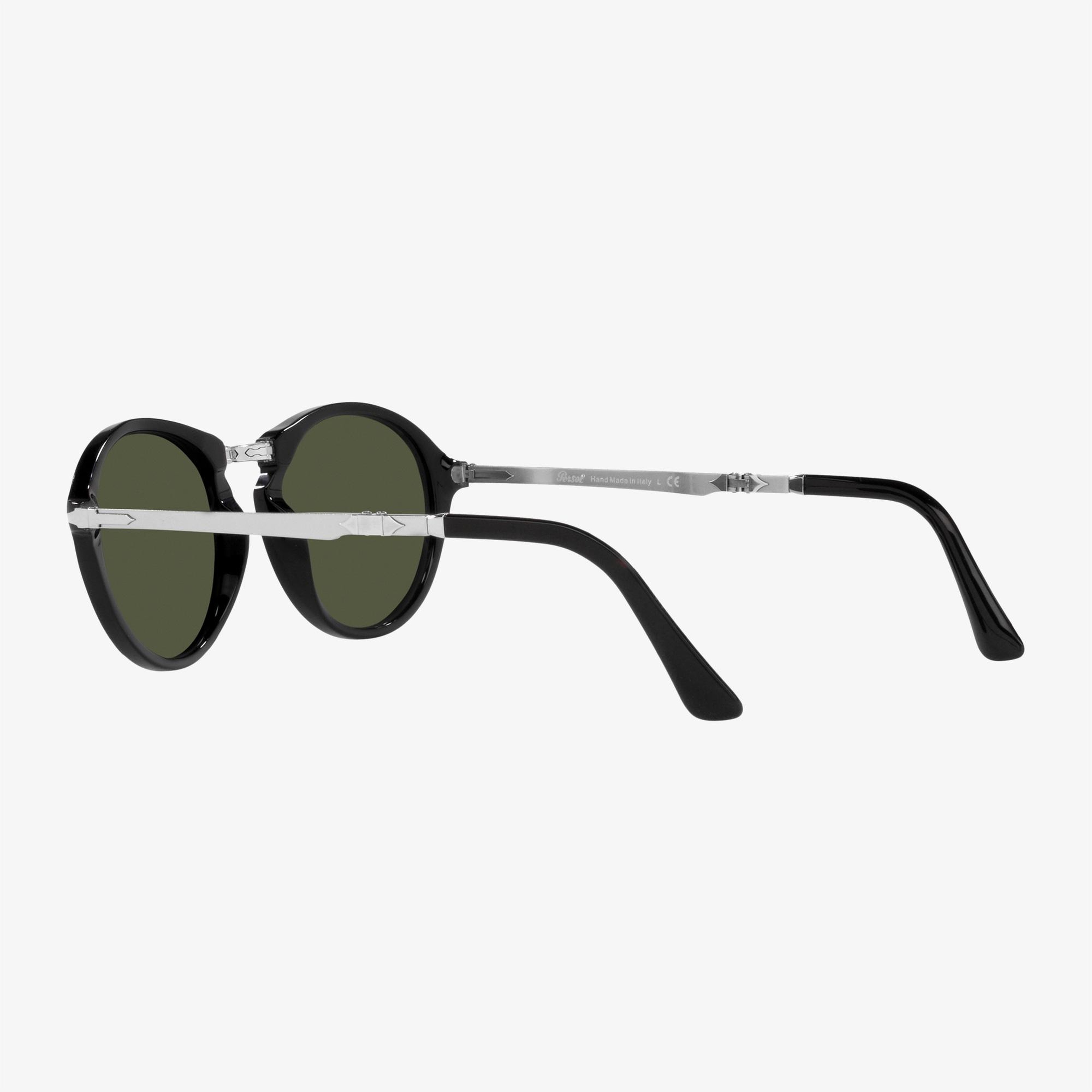 PERSOL Asetat Unisex Siyah Güneş Gözlüğü
