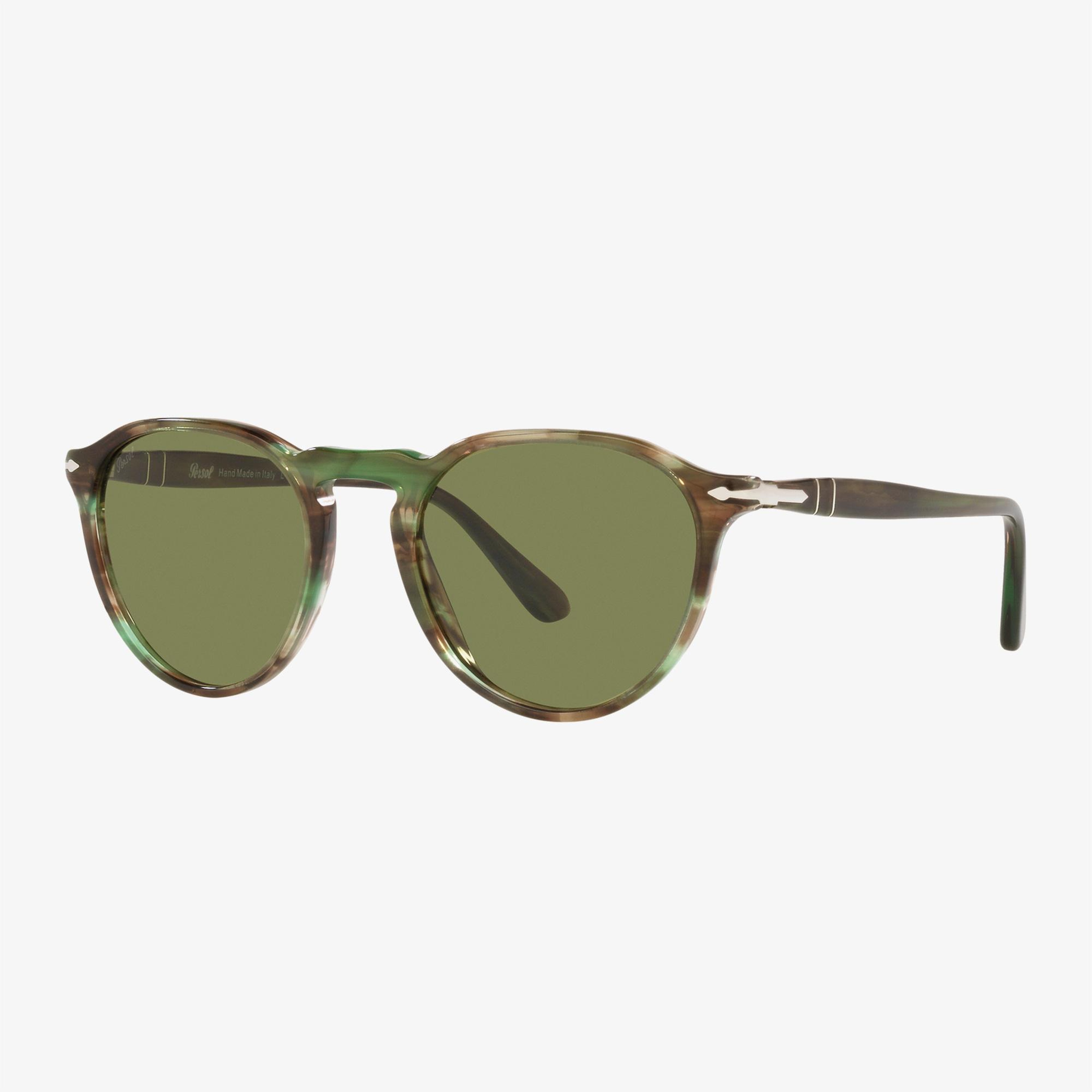 PERSOL Acetate Unisex Yeşil Güneş Gözlüğü