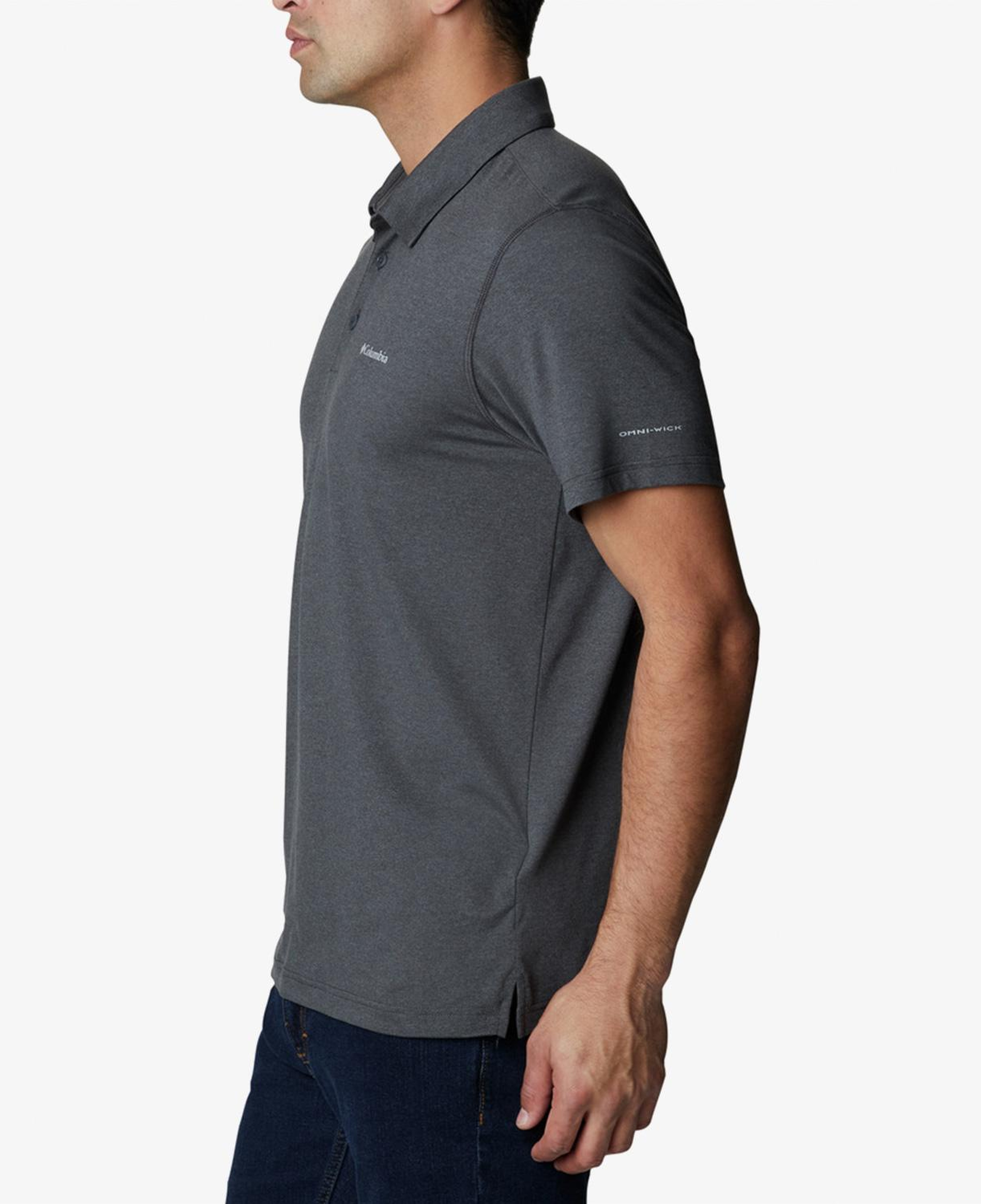 Columbia Tech Trail Polo Erkek Siyah Polo T-Shirt