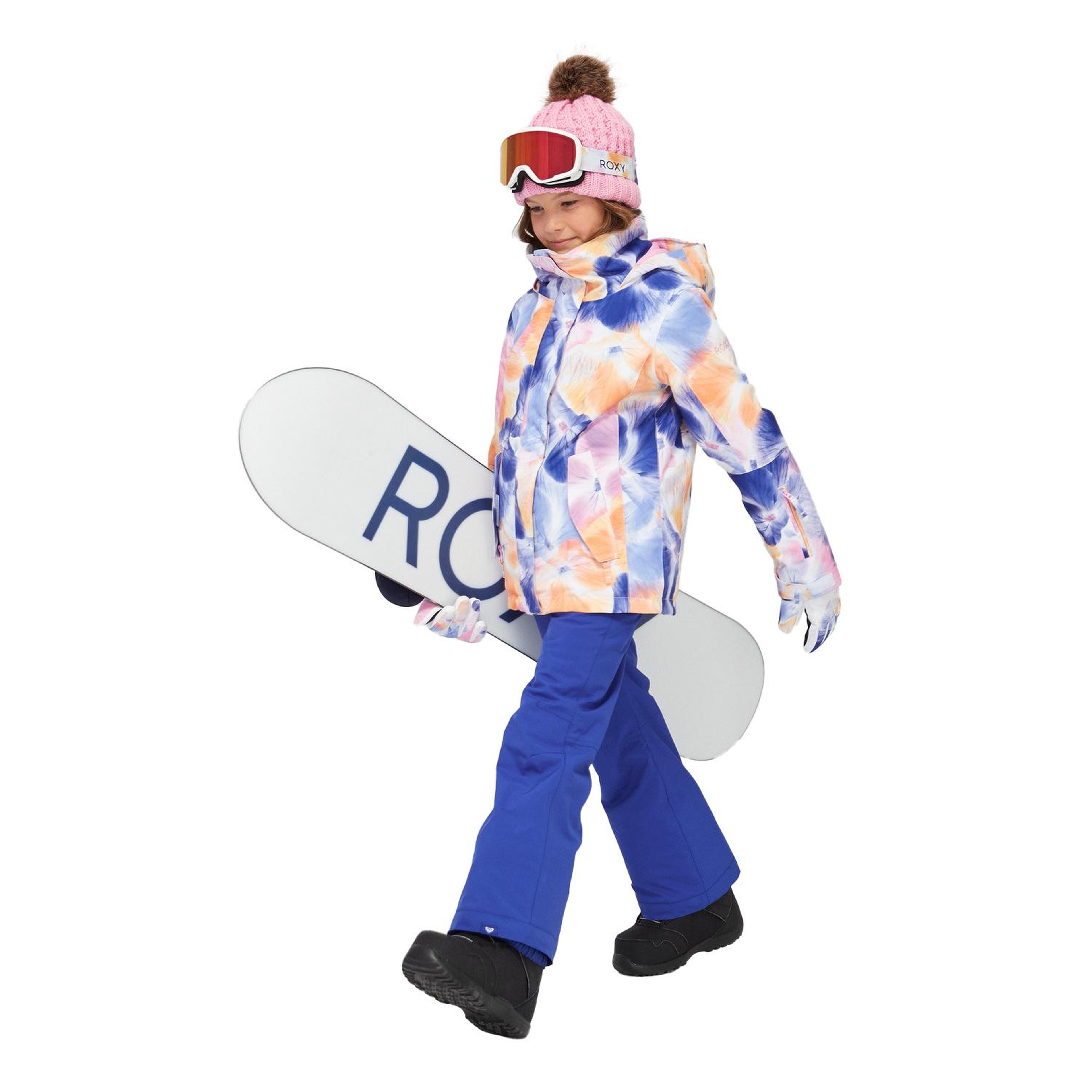 Roxy Jetty Kız Çocuk Beyaz Snowboard Ceketi