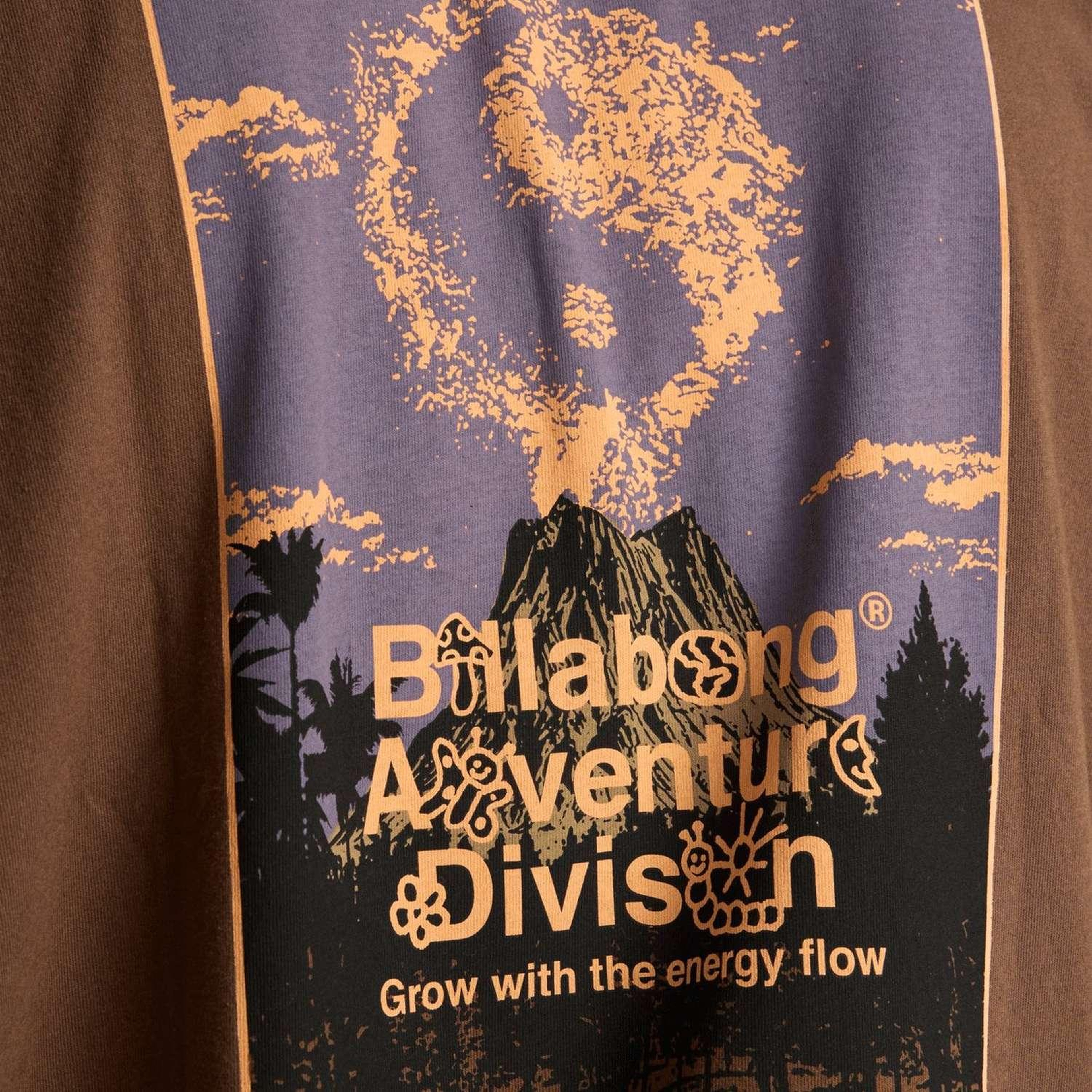 Billabong Grow Og Erkek Kahverengi Tişört