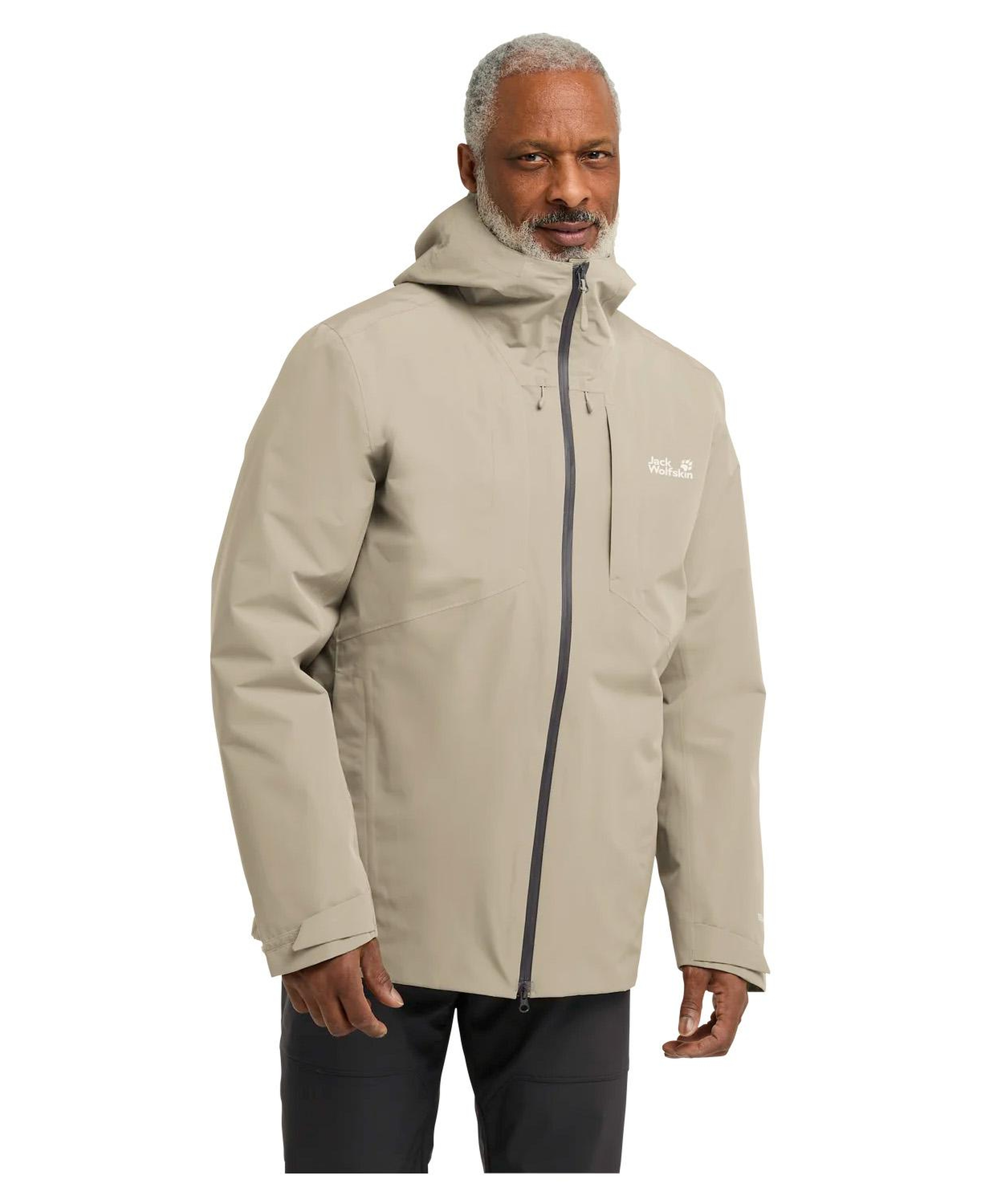 Jack Wolfskin Icecape 3in1 Do Rds Erkek Bej Outdoor Ceketi