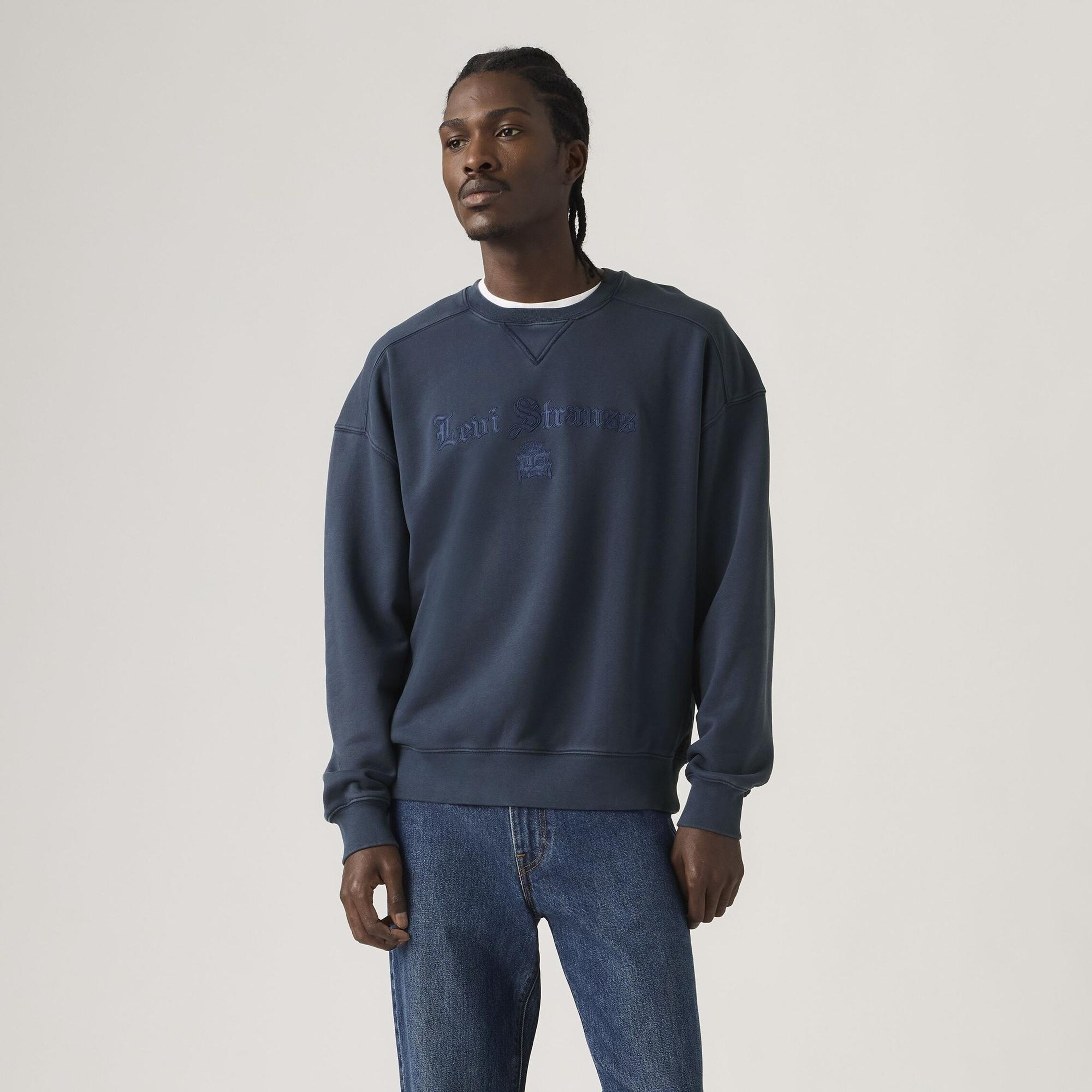 Boxy Graphic Bisiklet Yaka Sweatshirt