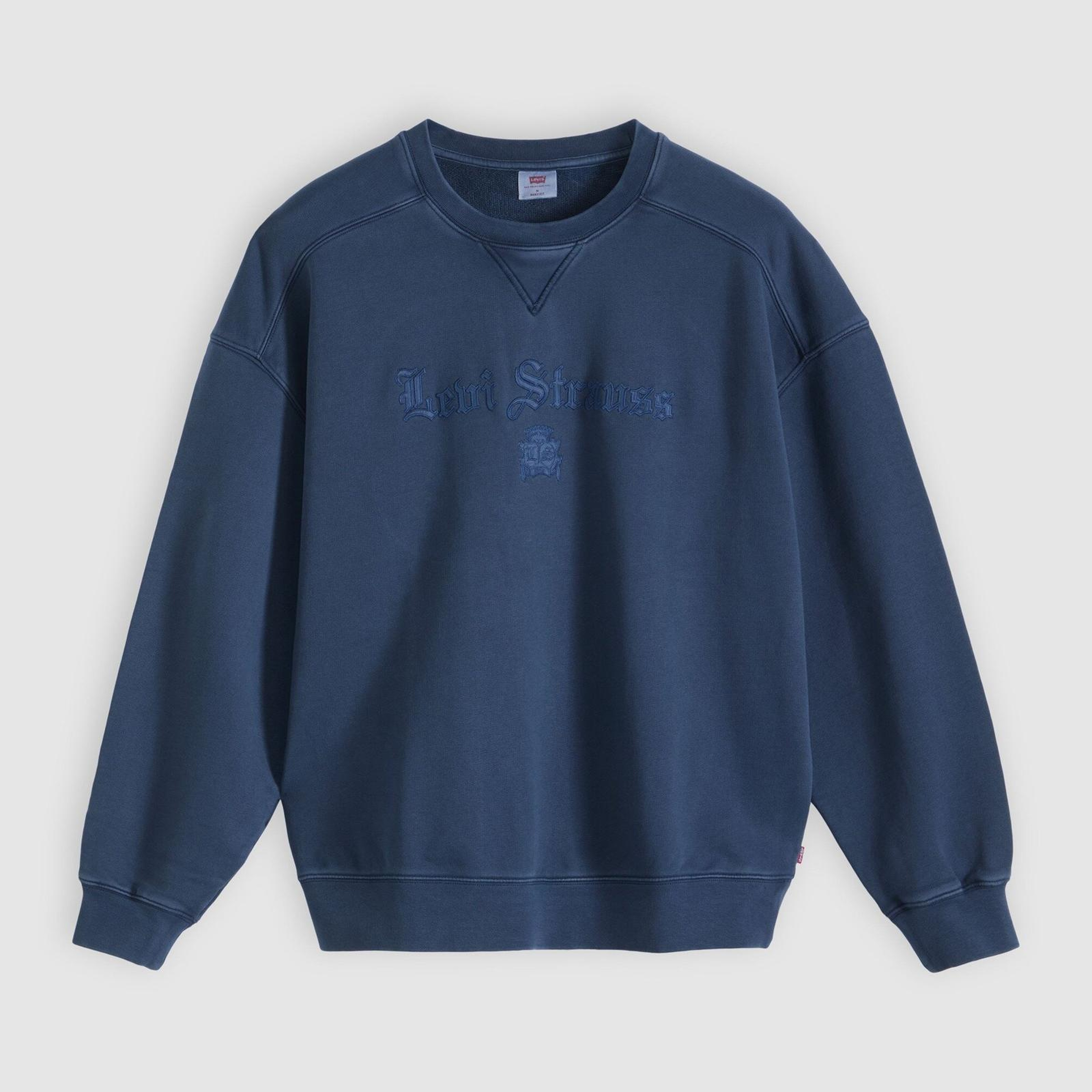 Boxy Graphic Bisiklet Yaka Sweatshirt