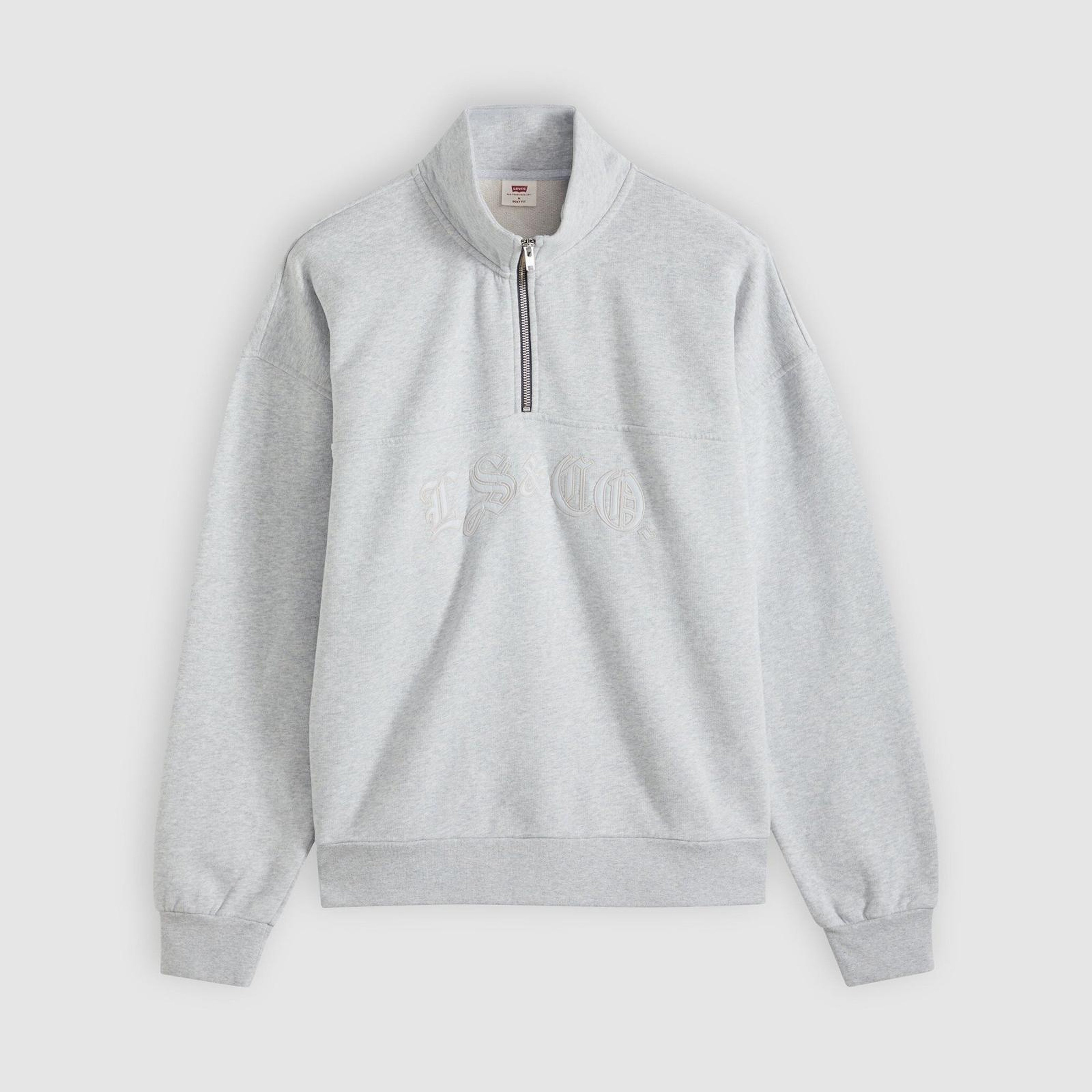 Boxy Çeyrek Fermuarlı Sweatshirt