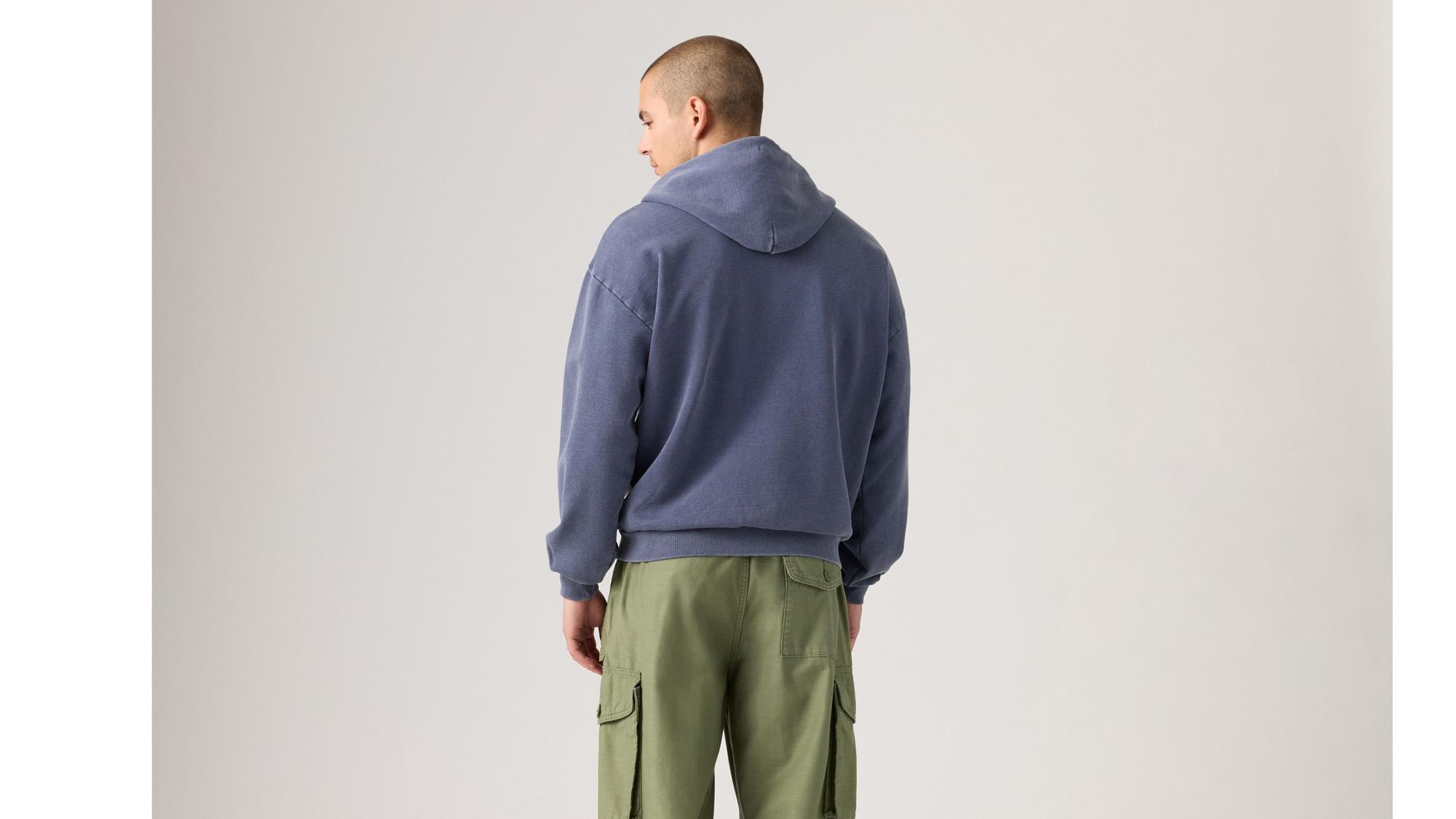Two Horse Cropped Zip-Up Hoodie