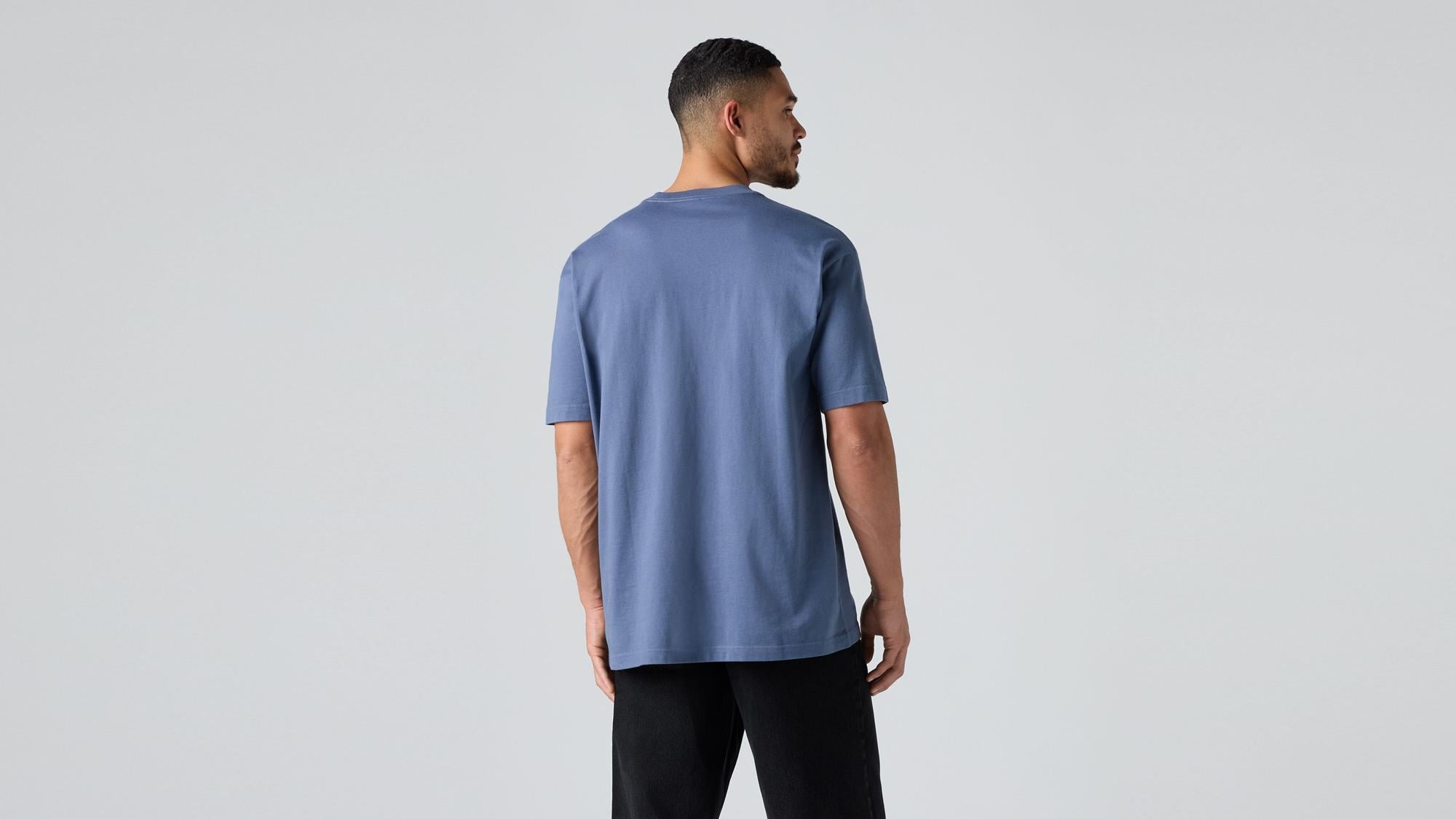 Box Basic Oversize Mavi Tişört