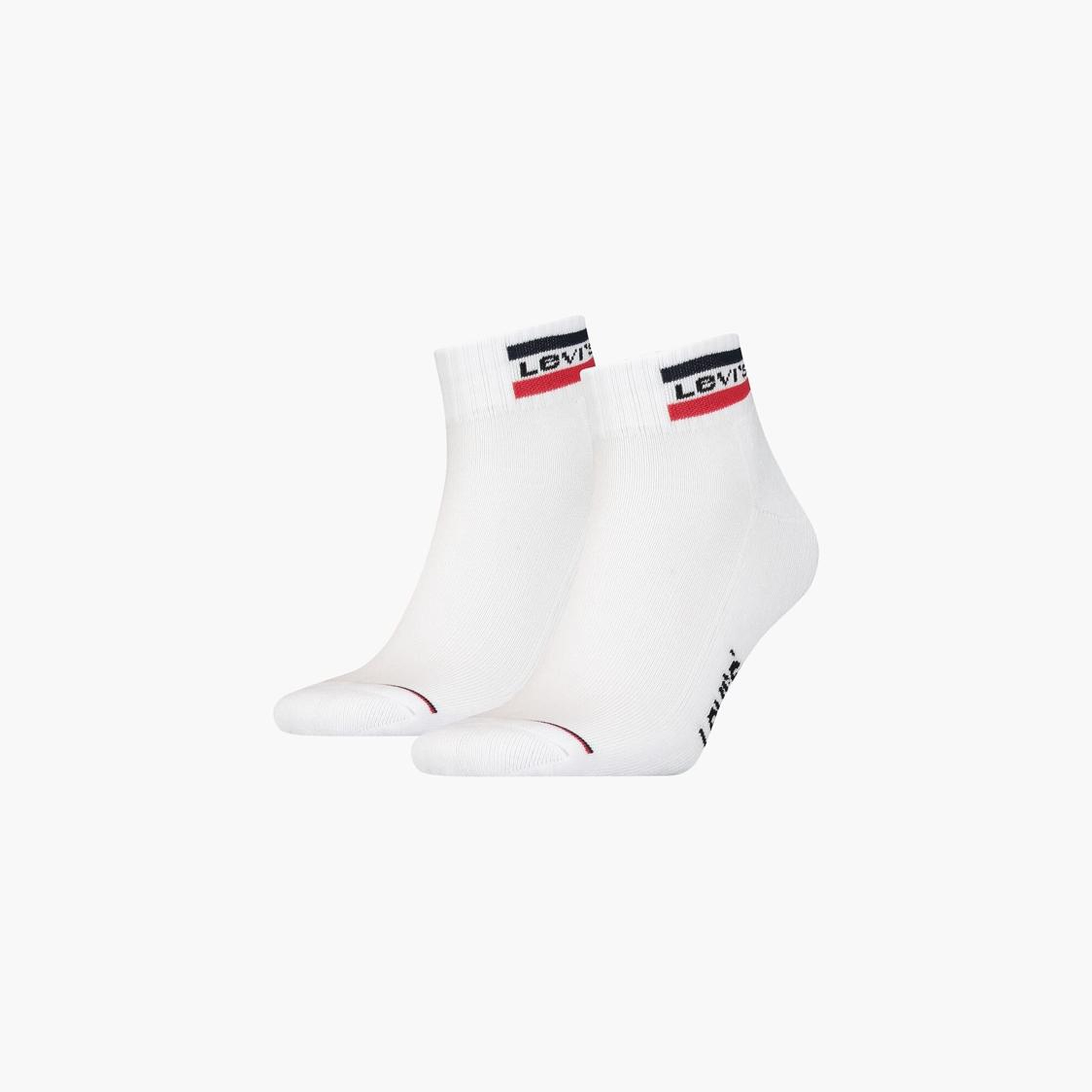 Levi's® Mid Cut Sportswear Logo Socks - 2 Pack