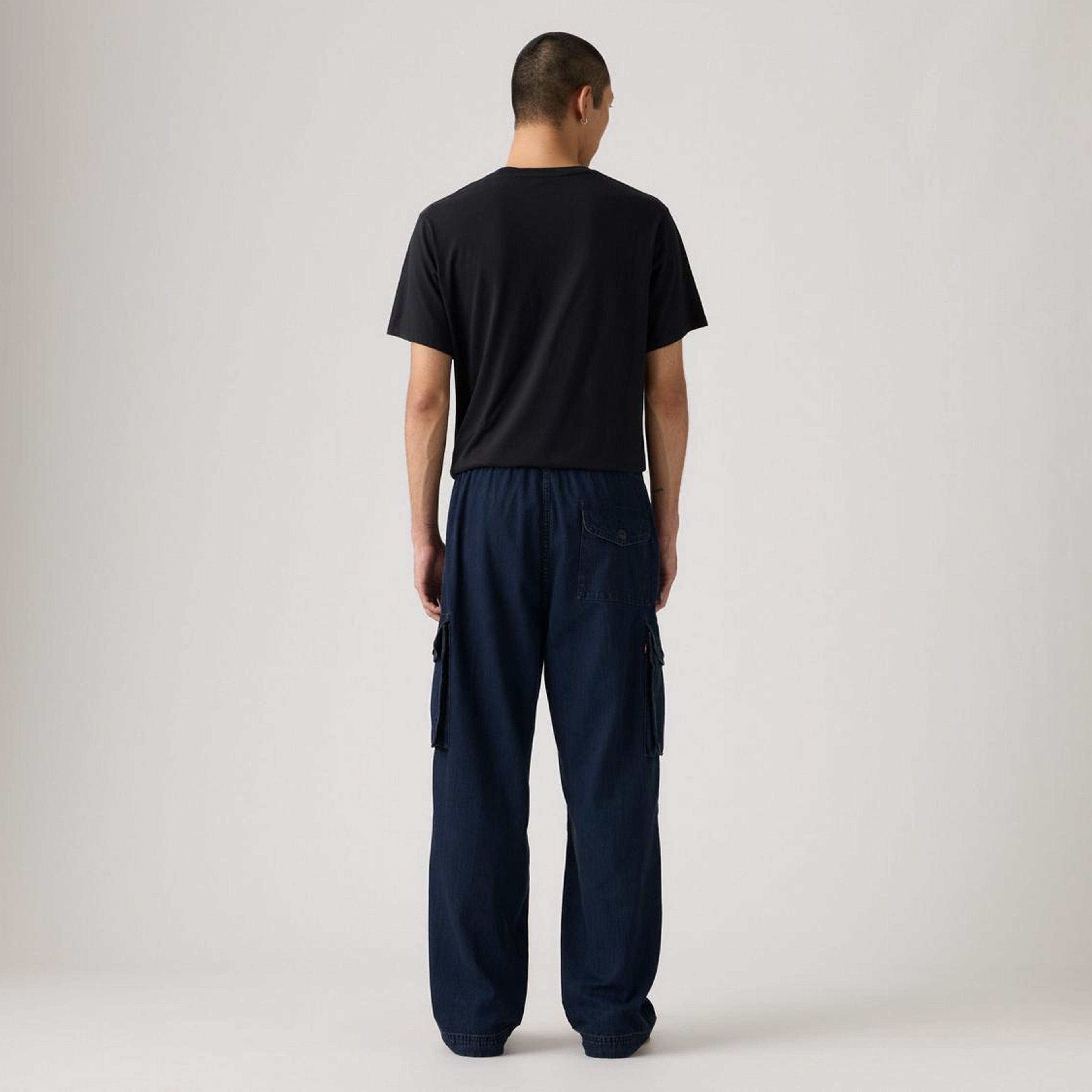 Baggy Field Cargo Denim Erkek Pantolon - Ink Smudge