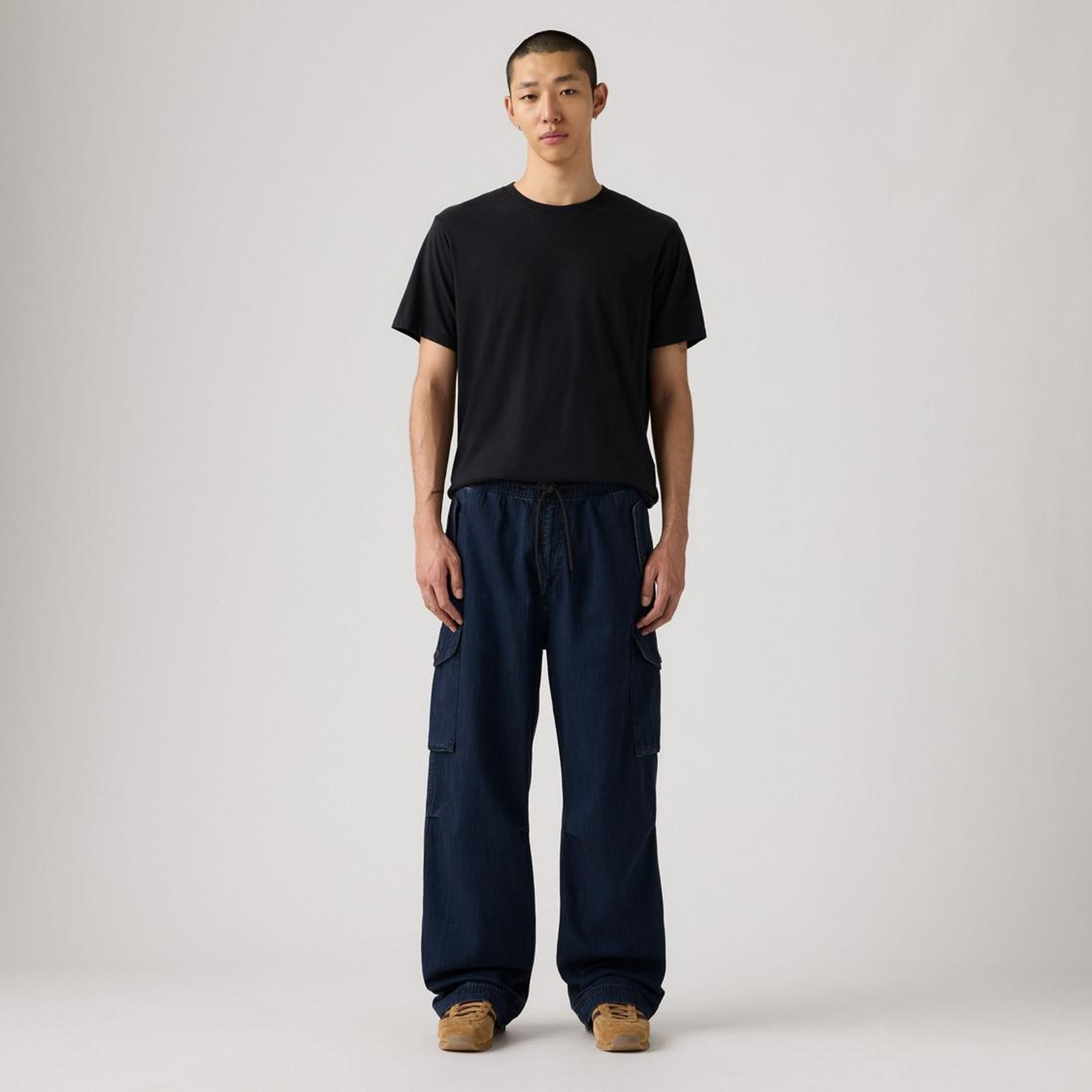 Baggy Field Cargo Denim Erkek Pantolon - Ink Smudge