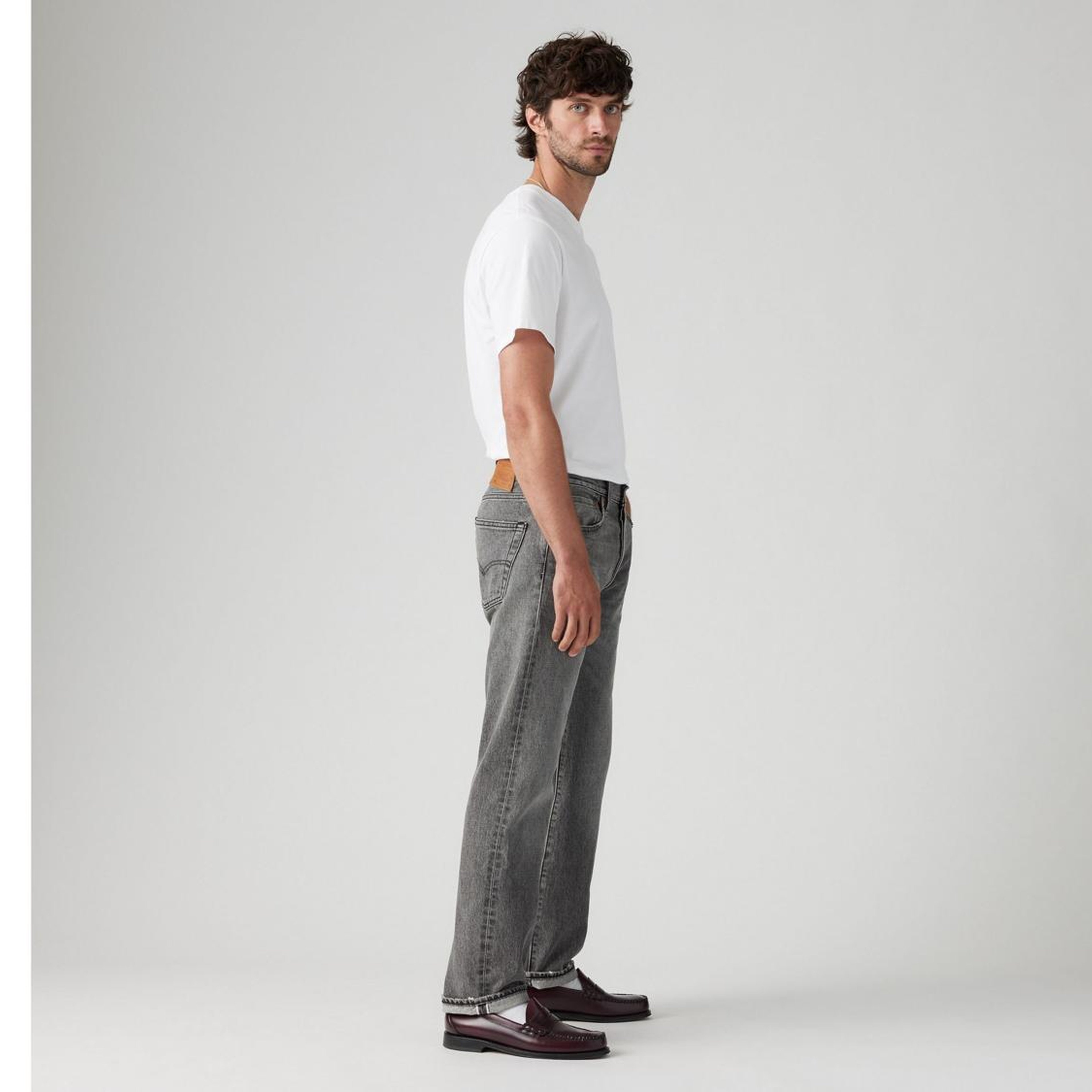 501® Original Selvedge Erkek Jean Pantolon - Black Ash Selv