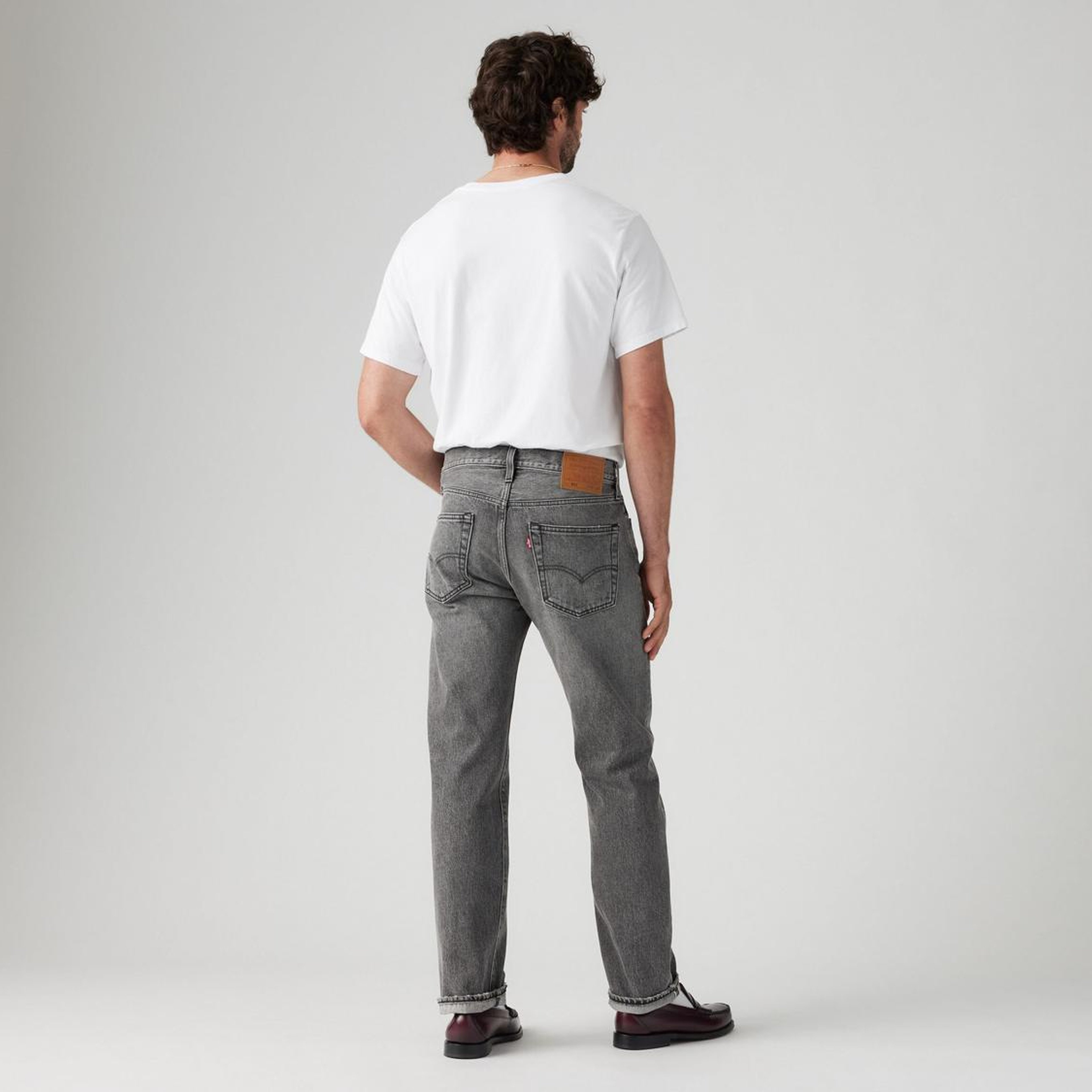 501® Original Selvedge Erkek Jean Pantolon - Black Ash Selv