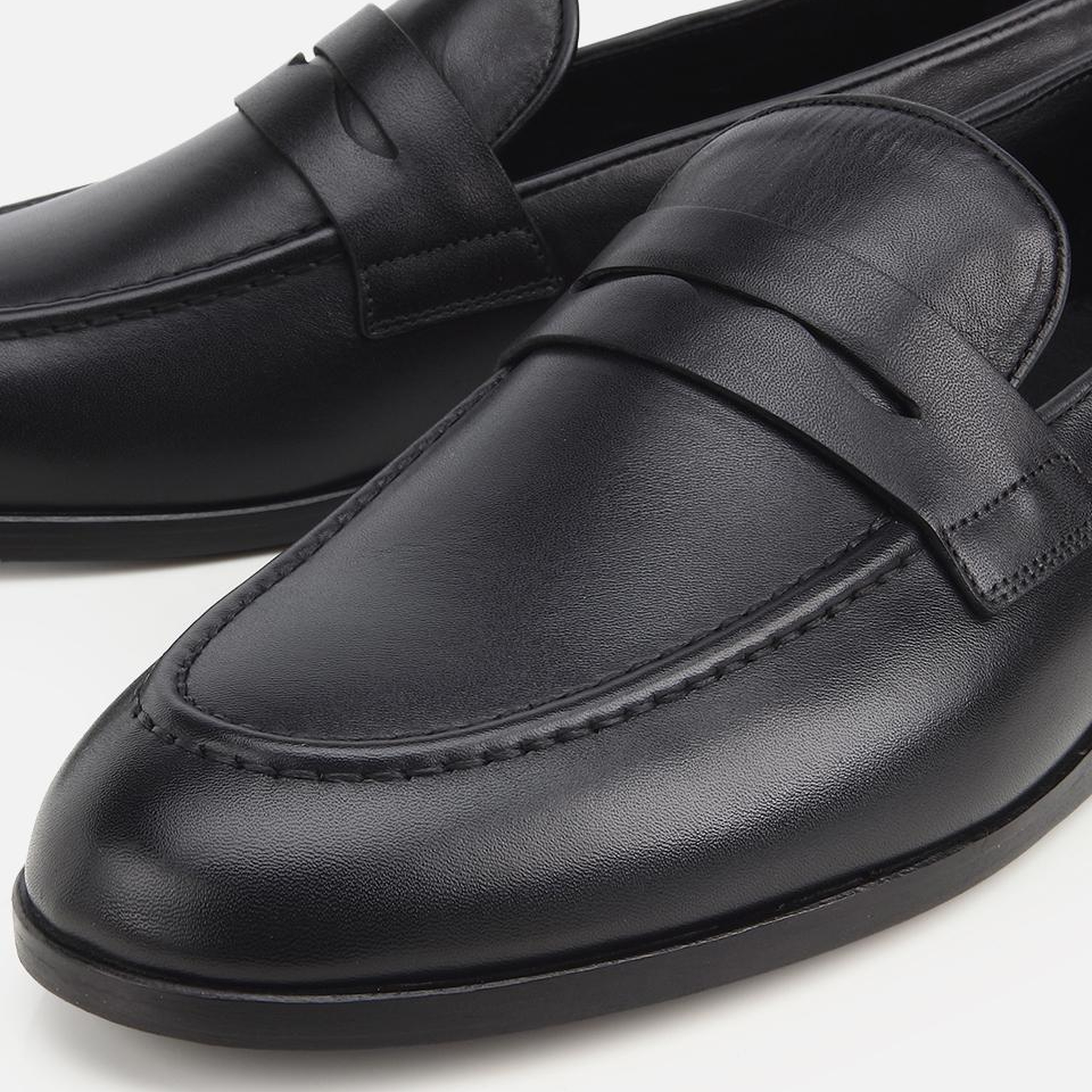 Erkek Deri Siyah Klasik Loafer