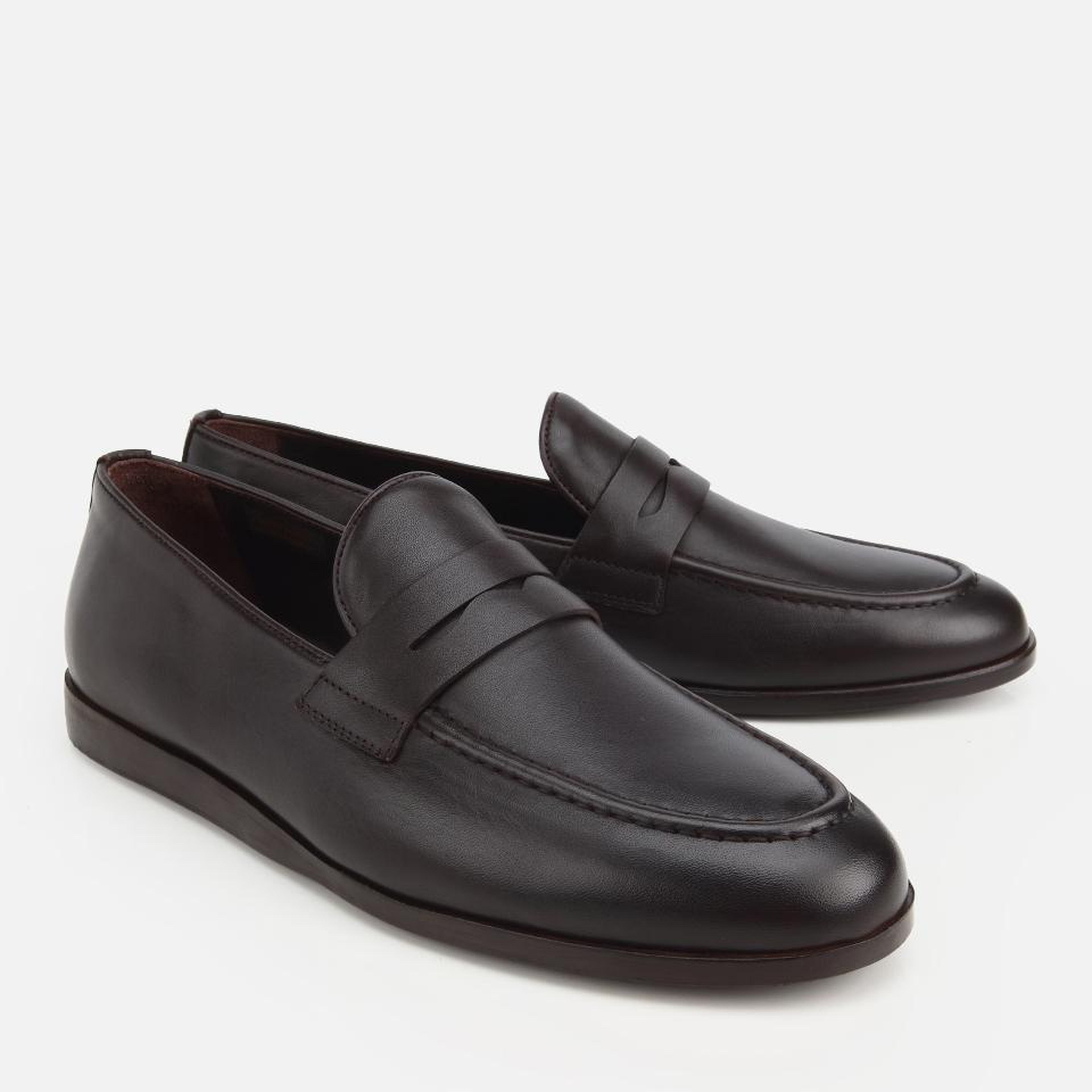Erkek Deri Kahverengi Klasik Loafer