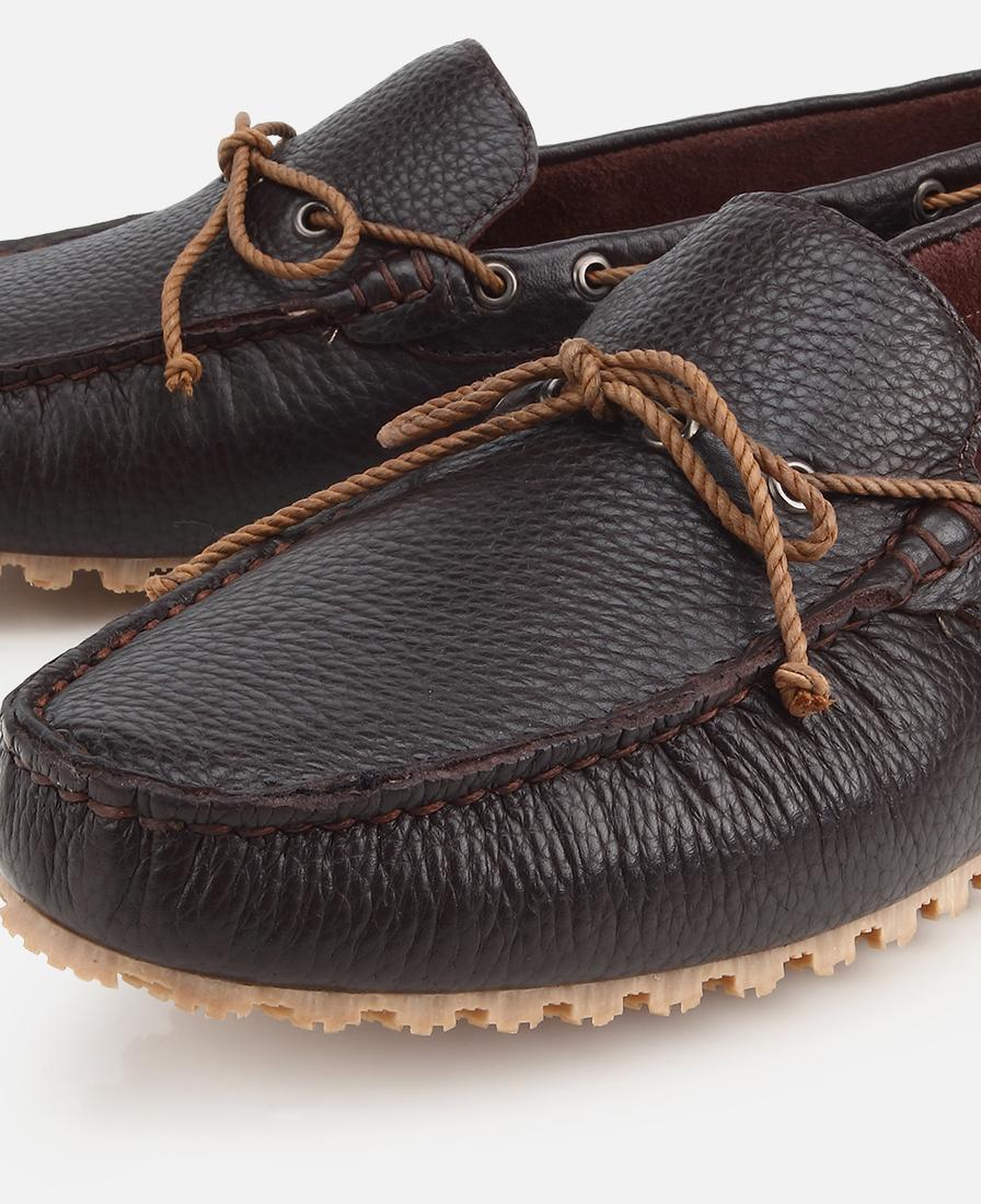 Erkek Deri Kahverengi Püskül Detaylı Günlük Loafer