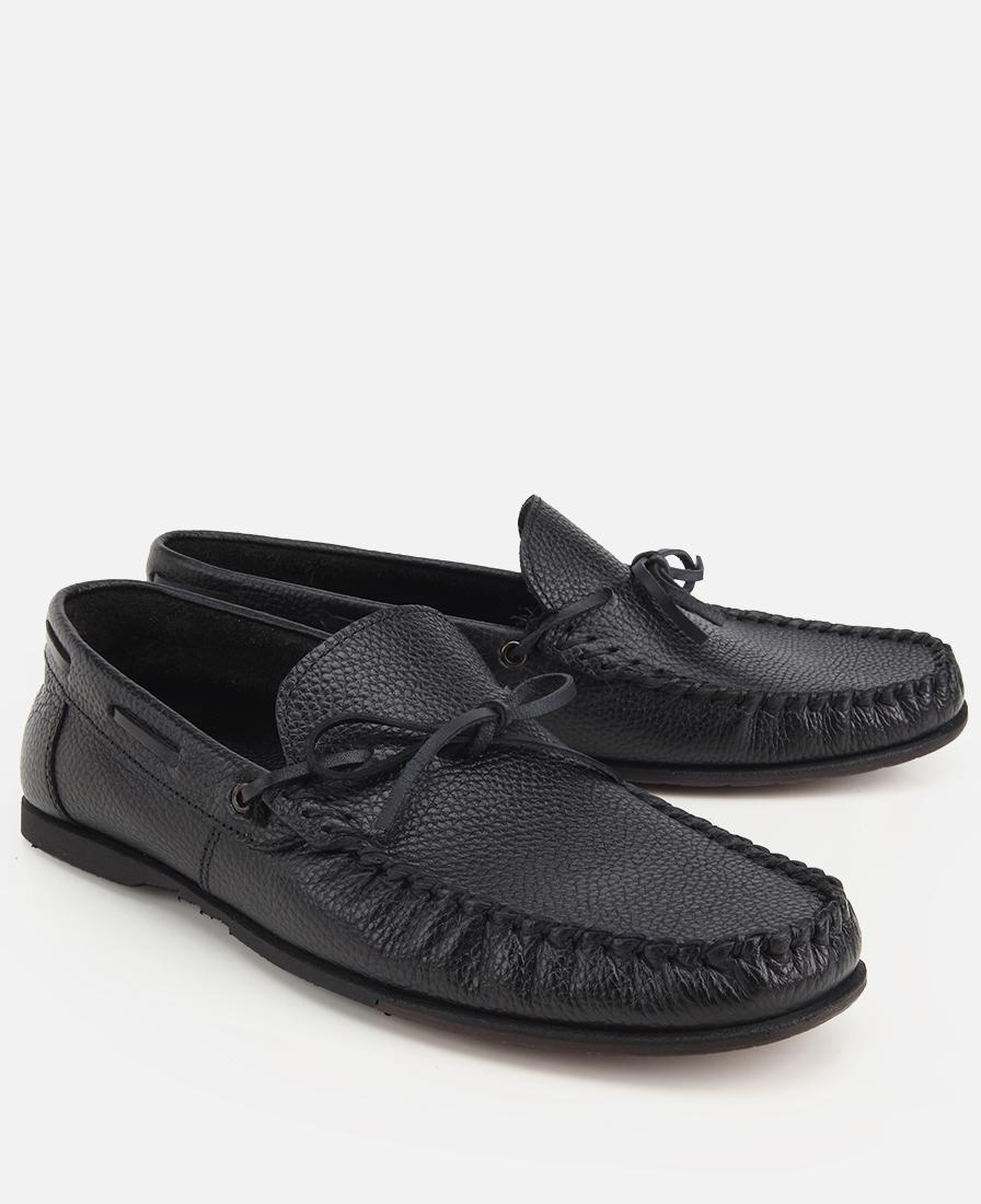 Erkek Deri Siyah Yumuşak Dokulu Günlük Loafer