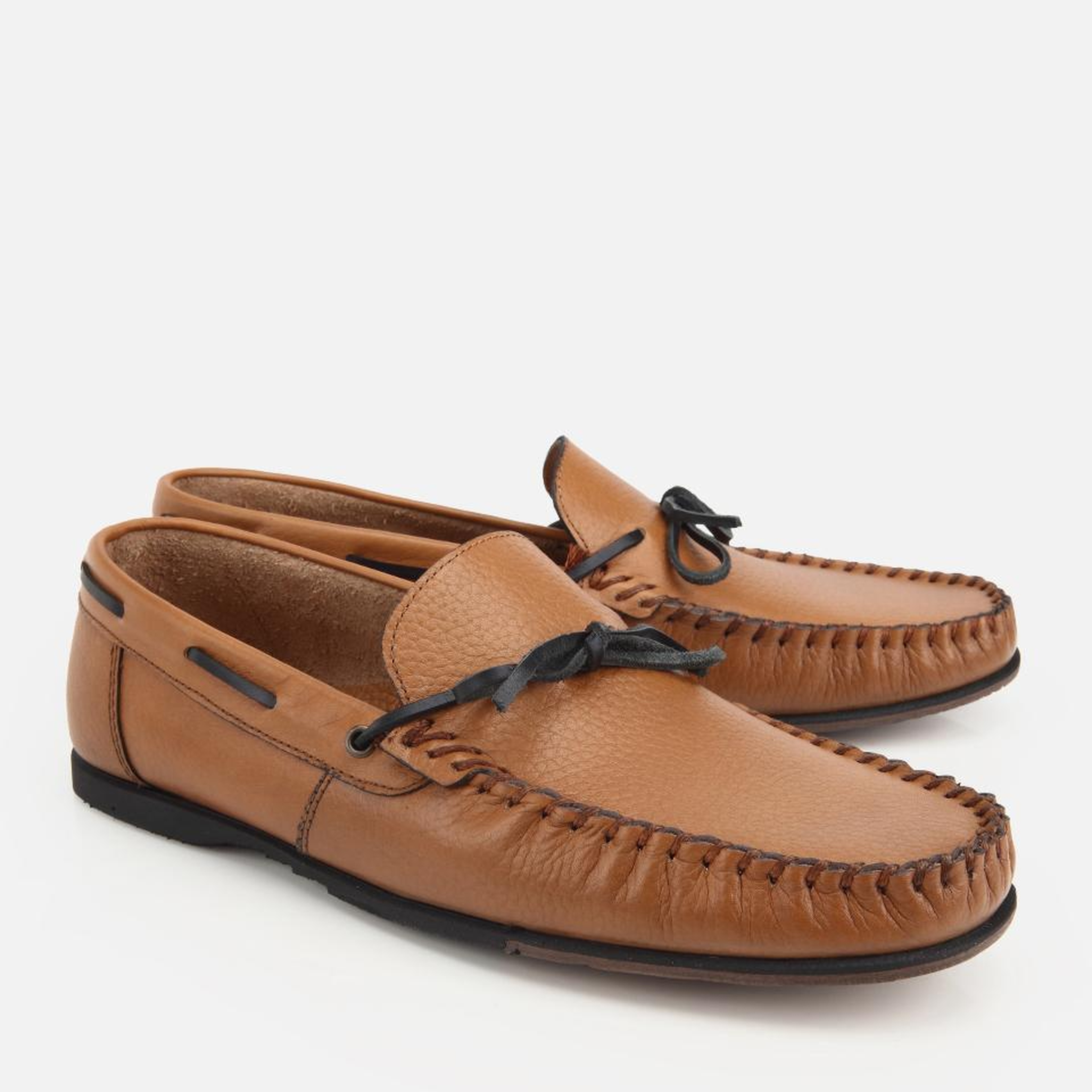 Erkek Deri Taba Yumuşak Dokulu Günlük Loafer