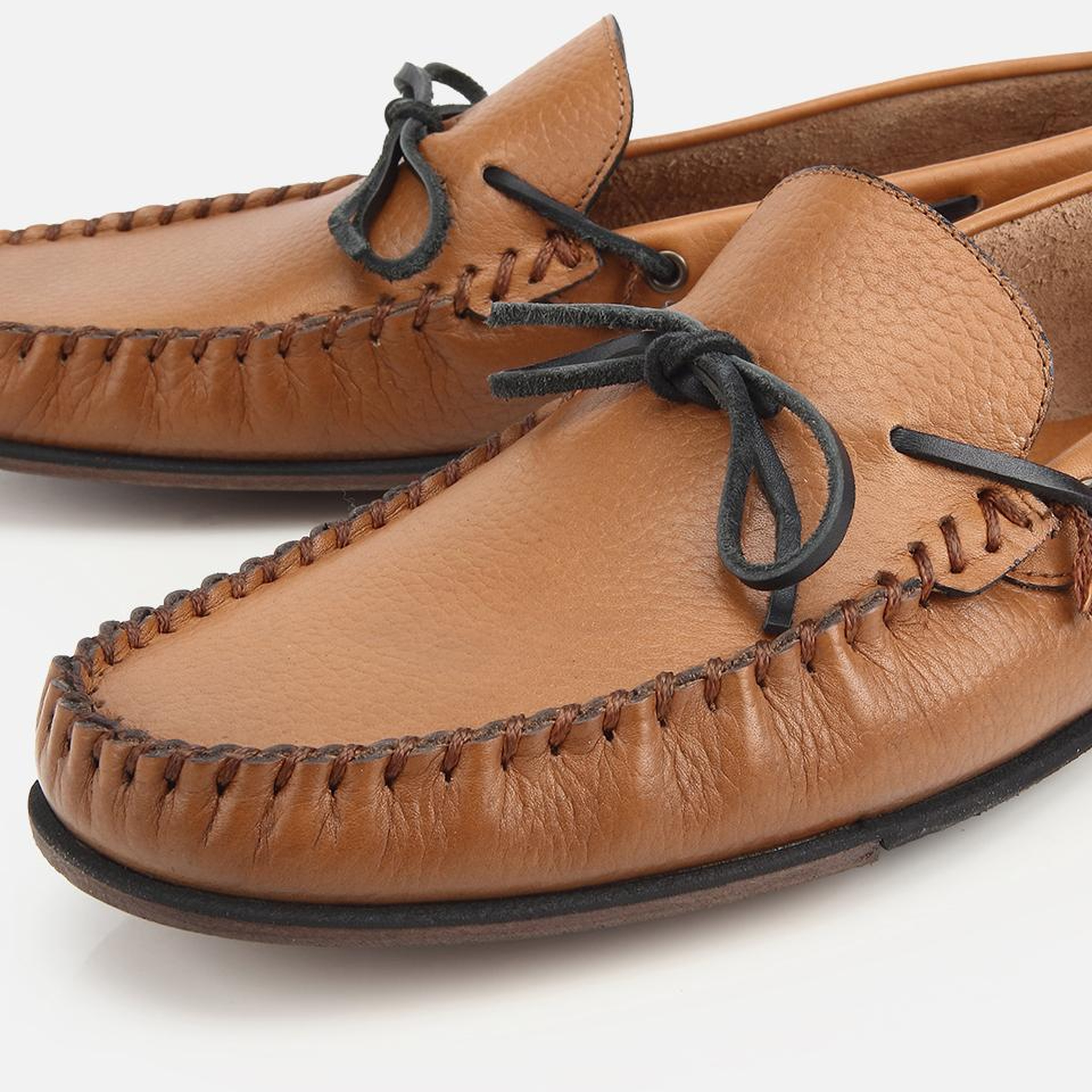 Erkek Deri Taba Yumuşak Dokulu Günlük Loafer